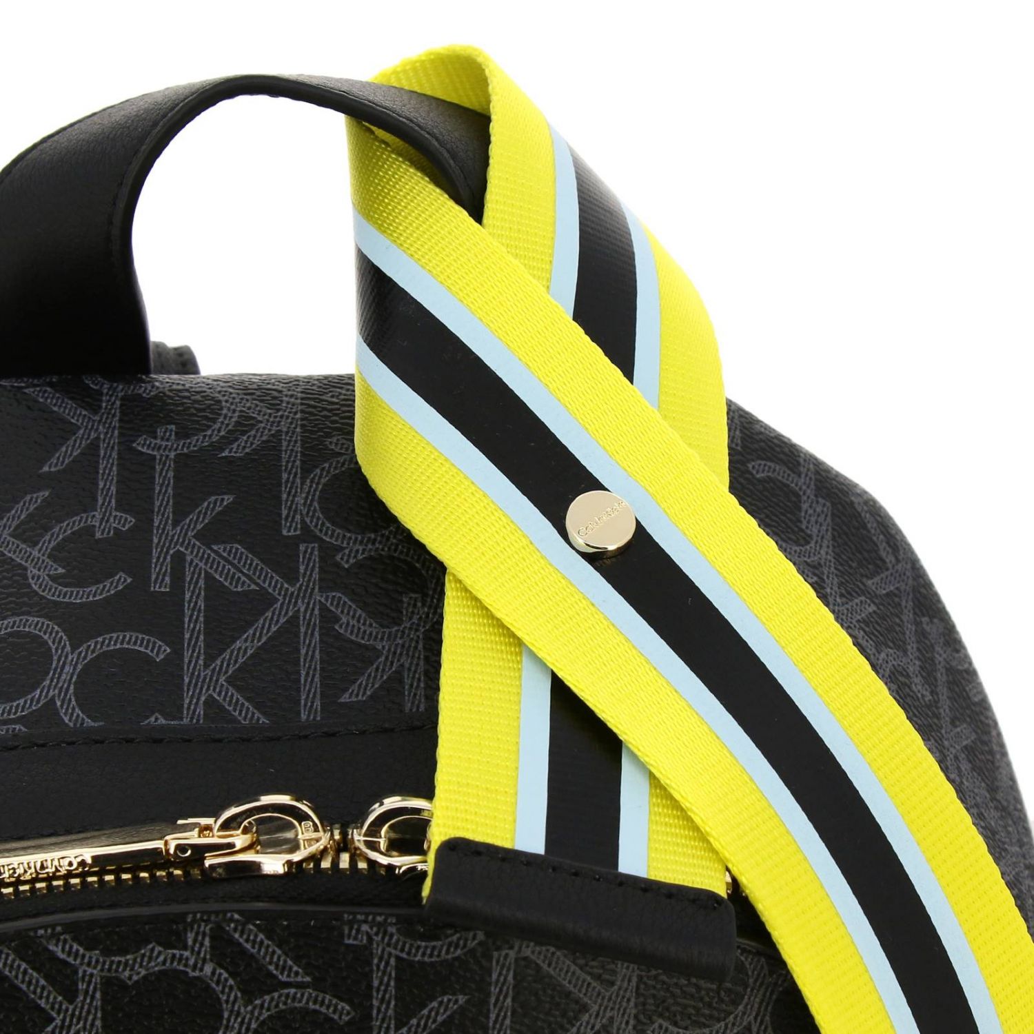 calvin klein yellow backpack