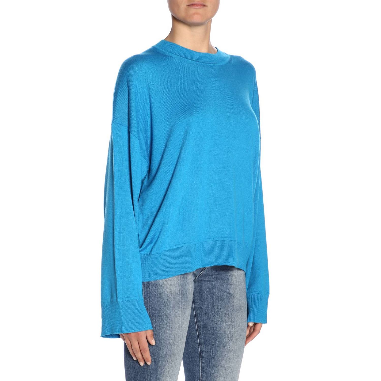 calvin klein blue sweater women's