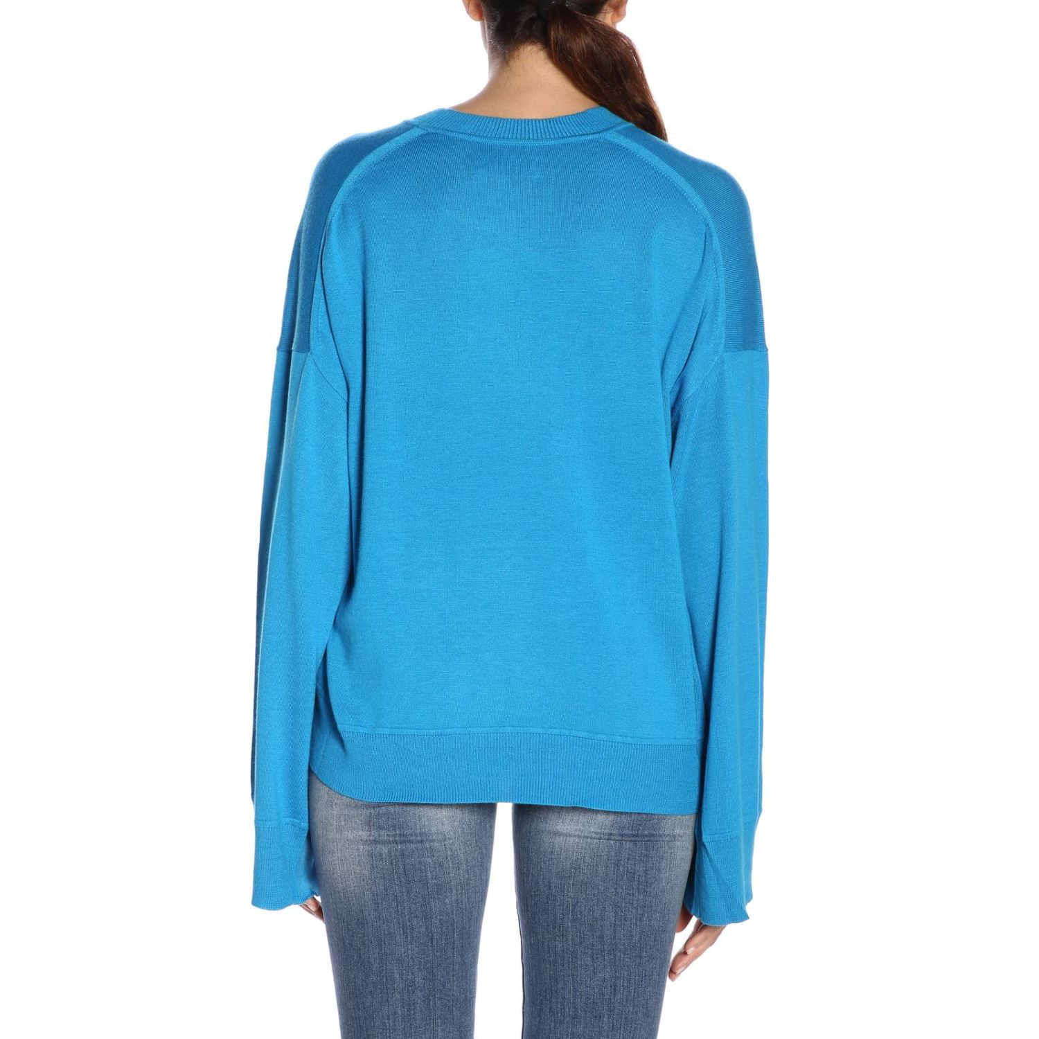 calvin klein blue sweater women's