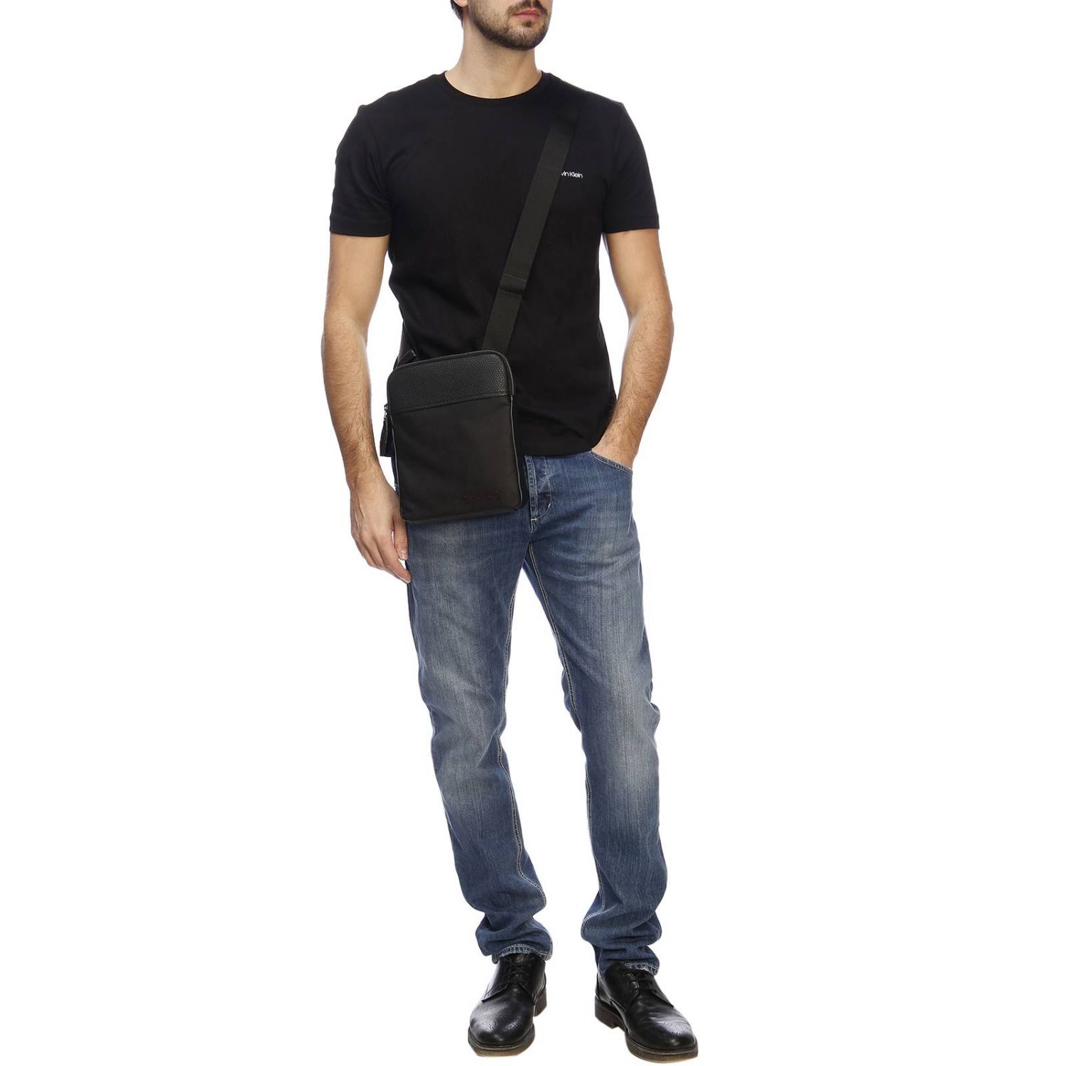 Calvin Klein Outlet: Bags men | Shoulder Bag Calvin Klein Men Black ...