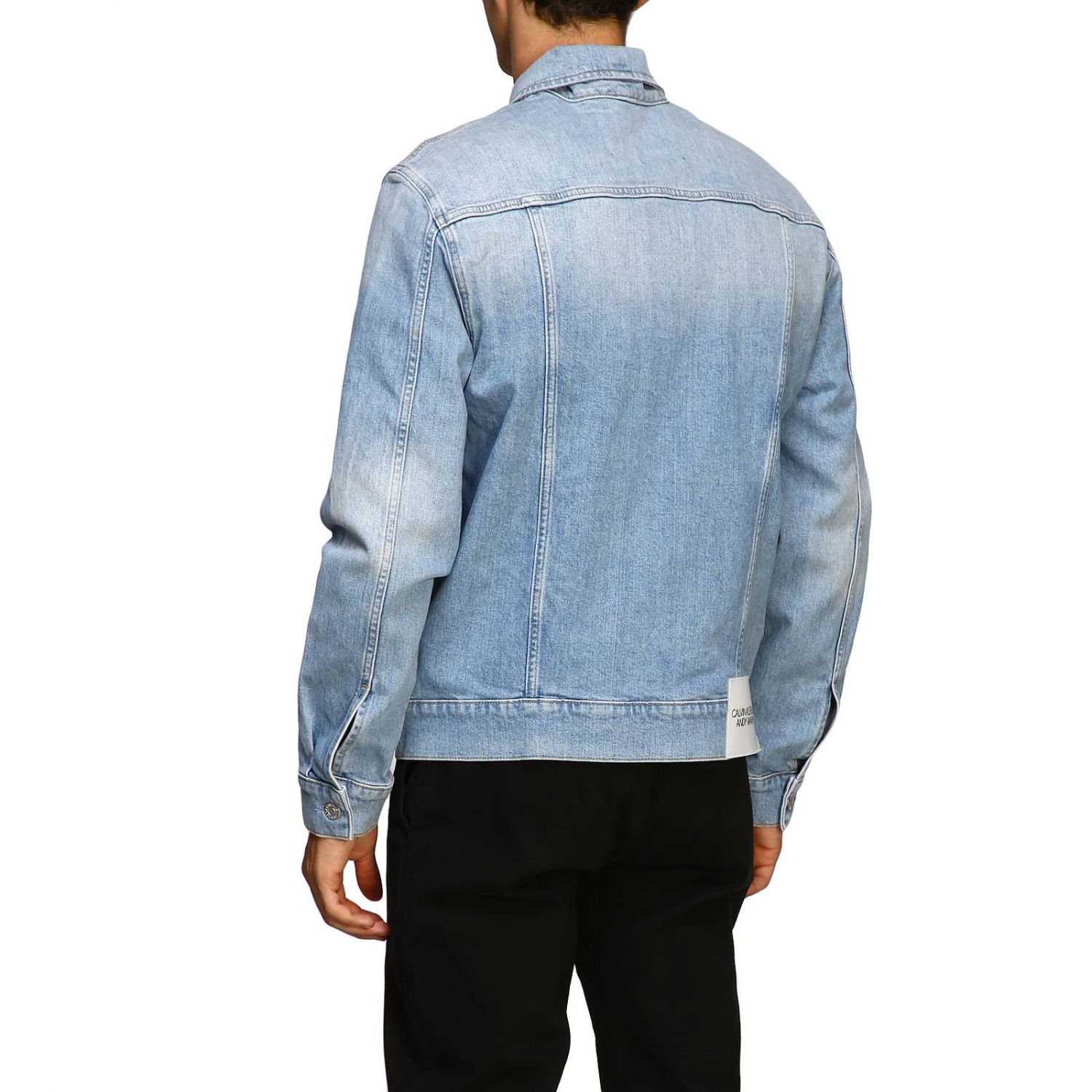 Calvin Klein Jeans Outlet: jacket for man - Denim | Calvin Klein Jeans  jacket J30J312124 online on GIGLIO.COM