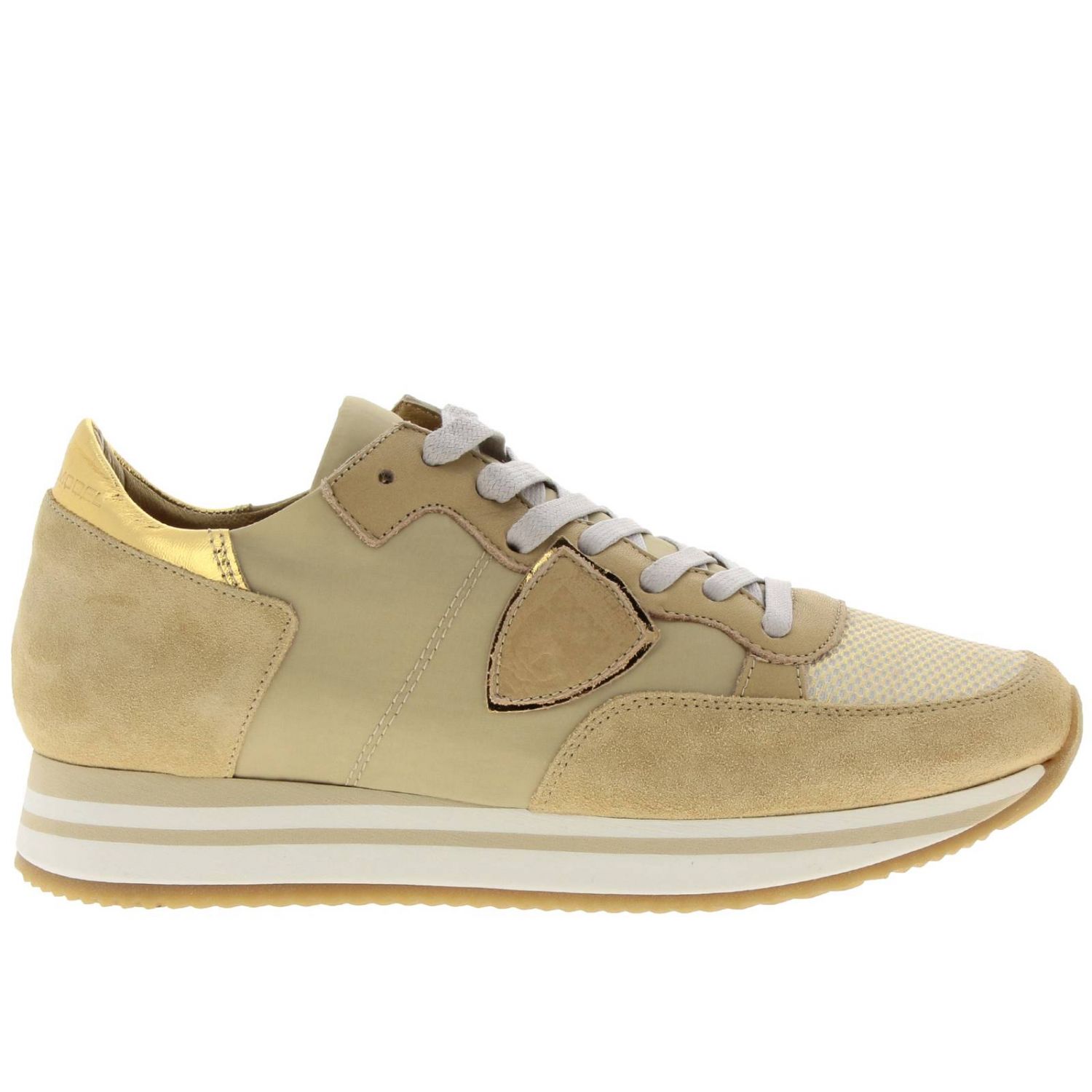 PHILIPPE MODEL: Shoes women - Beige | Sneakers Philippe Model THLD XM14 ...