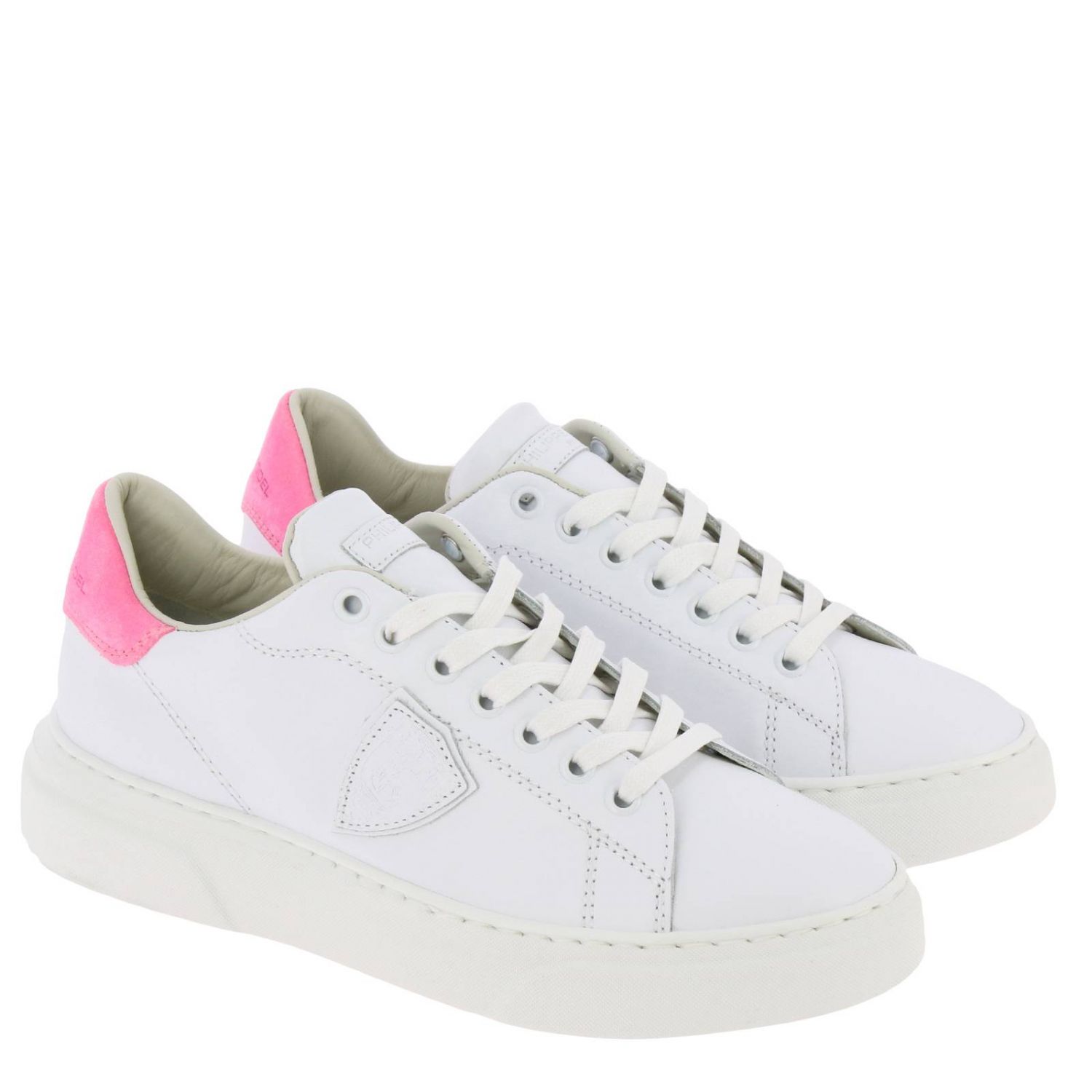 Philippe Model Outlet: Shoes women - White | Sneakers Philippe Model ...