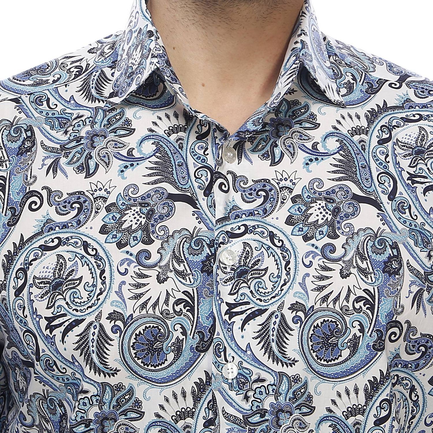 Etro Outlet: shirt for man - White | Etro shirt 12908 4760 online on ...