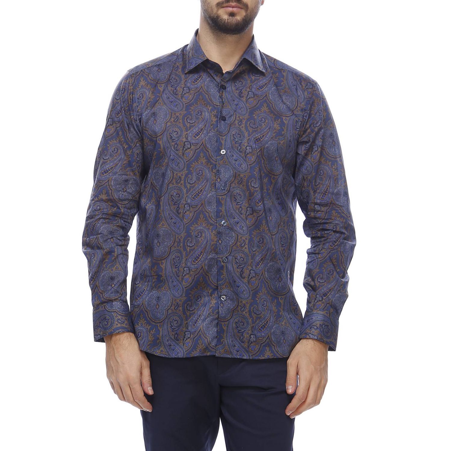 Etro Outlet: shirt for man - Blue | Etro shirt 12908 4731 online on ...