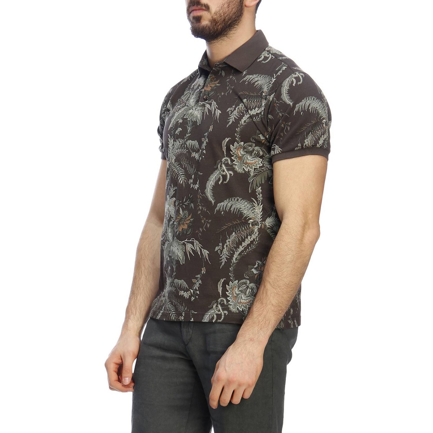 Etro Outlet: T-shirt men - Military | T-Shirt Etro 1Y800 4089 GIGLIO.COM