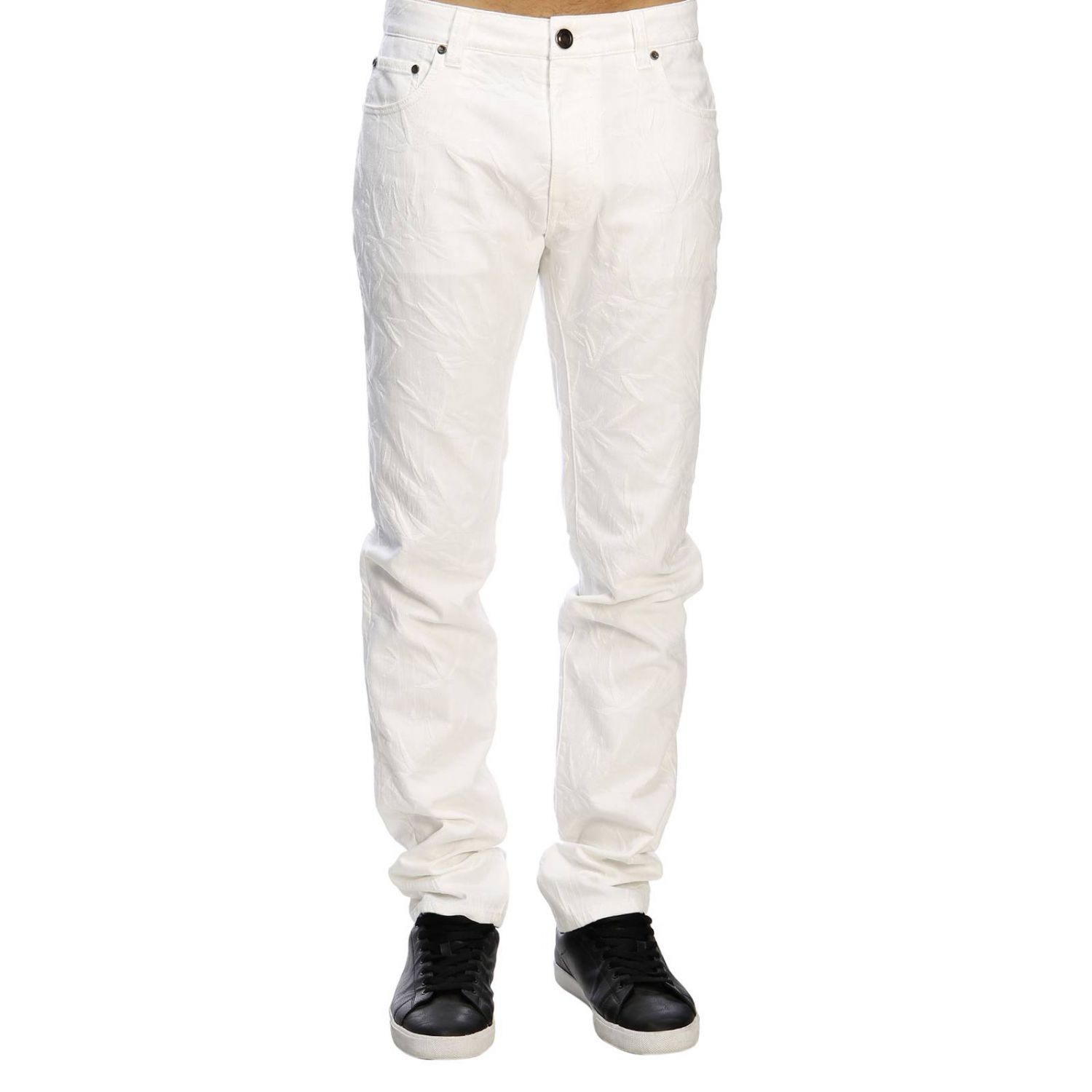 Etro Outlet: trousers for men - White | Etro trousers 1W508 1284 online ...