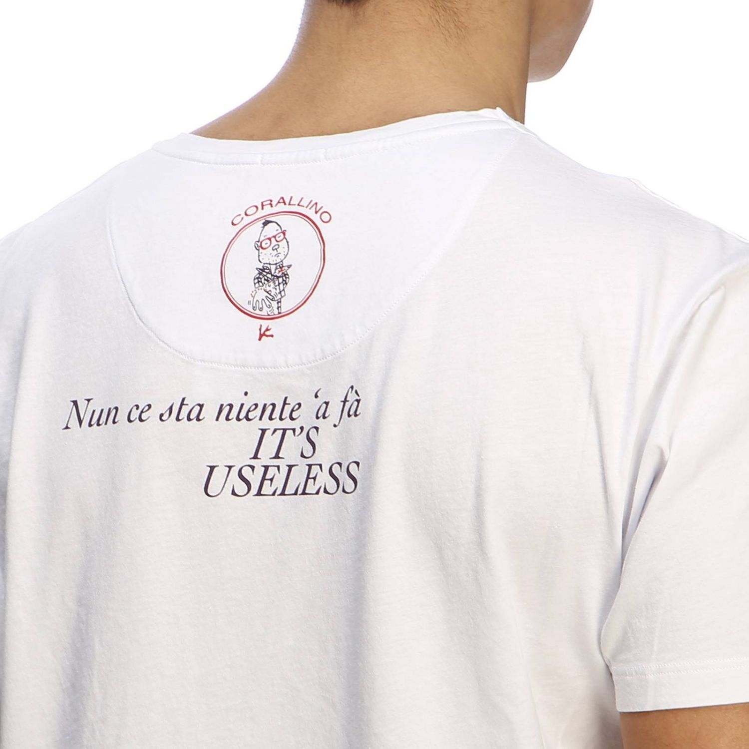 Isaia Outlet: t-shirt for man - White | Isaia t-shirt MCC005 JC002 ...