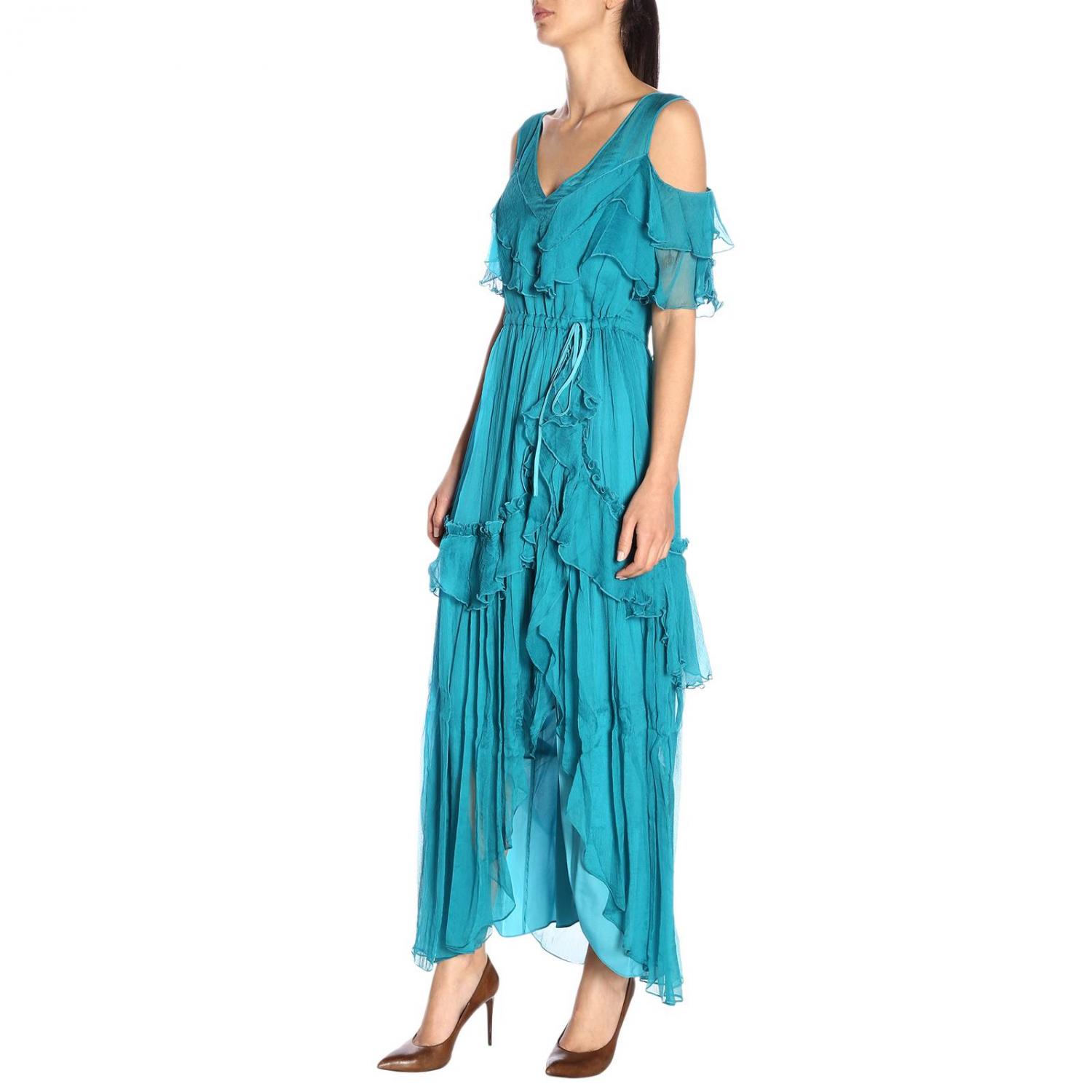 Twinset Outlet Damen Kleid T rkis Twinset Kleid 191TT2423 Online twinset-outlet-damen-kleid-t-rkis-twinset-kleid-191tt2423-online