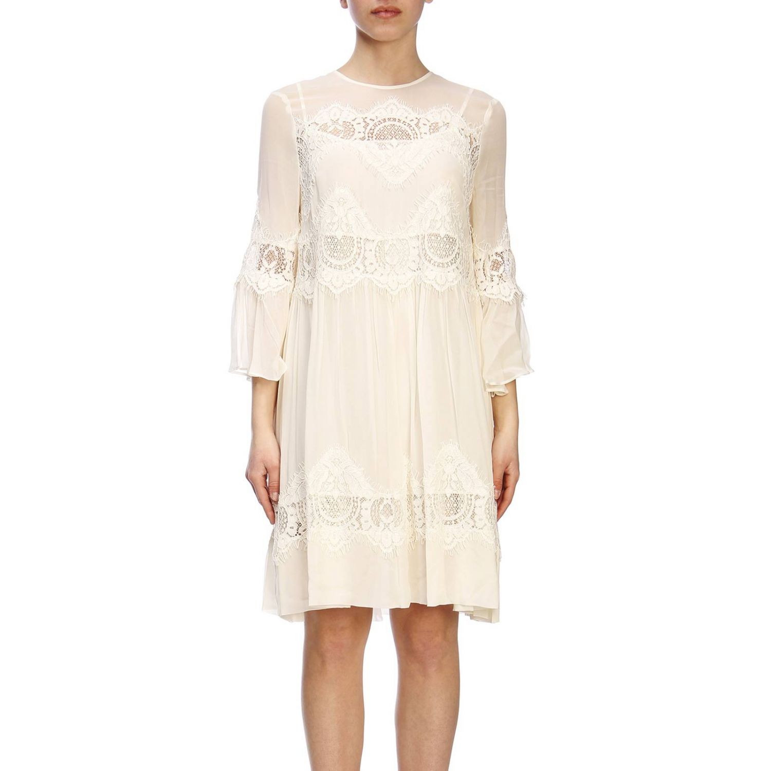 Twinset Outlet: Dress women Twin Set - White | Dress Twinset 191TT2102 ...