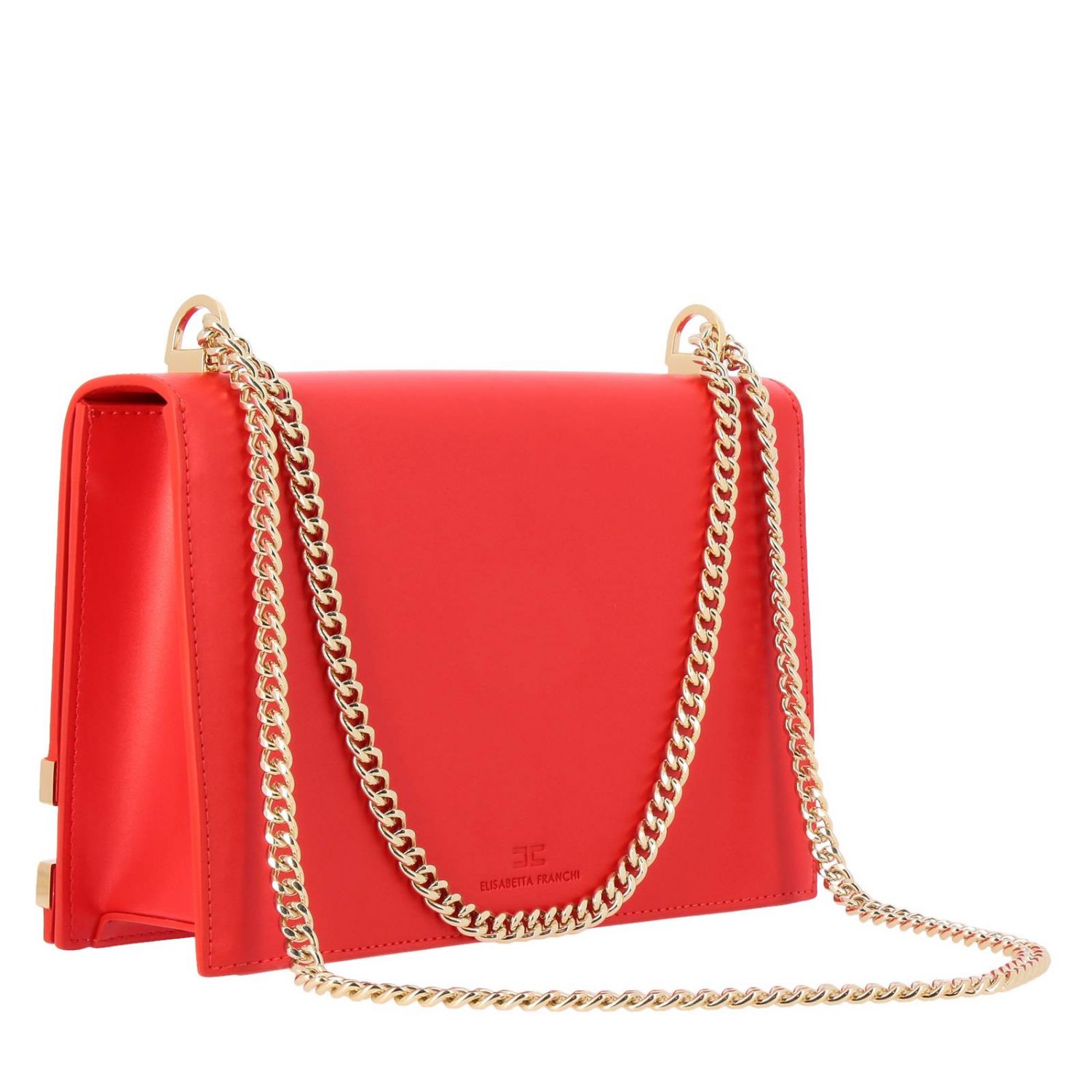 Elisabetta Franchi Outlet: crossbody bags for woman - Red | Elisabetta ...
