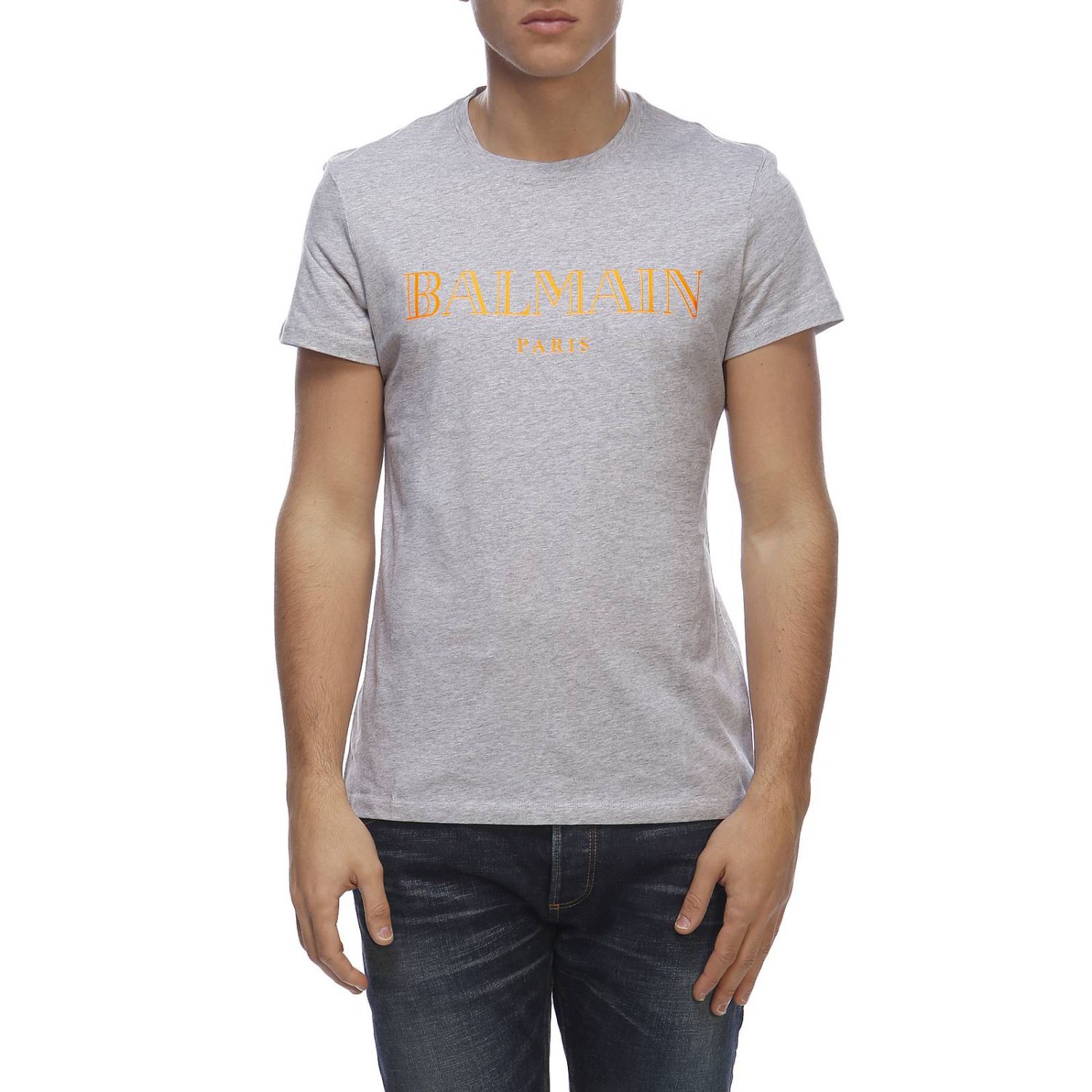 T-Shirt Balmain: Balmain Herren T-Shirt grau 1