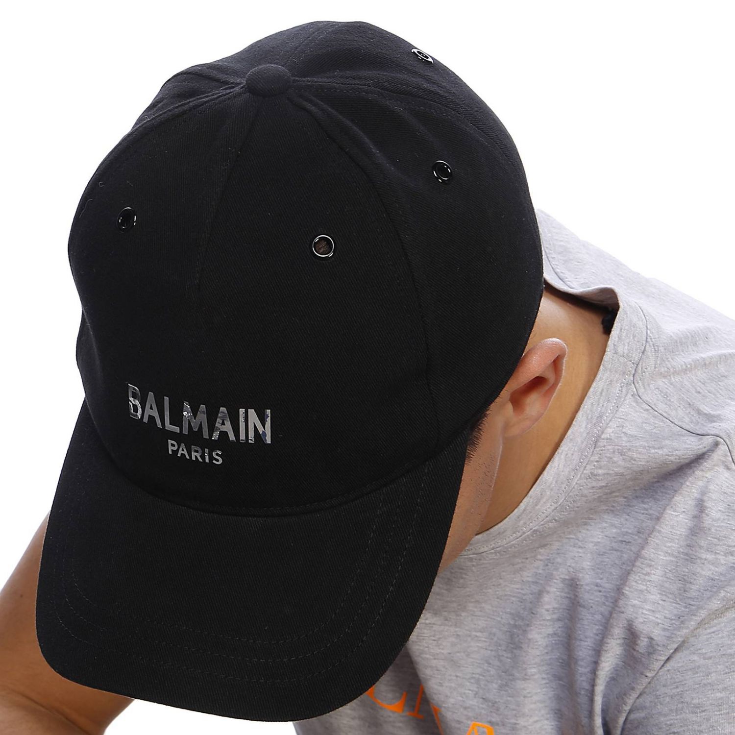 Hat men | Balmain Men Black | Hat Balmain RH1A009C056 GIGLIO.COM