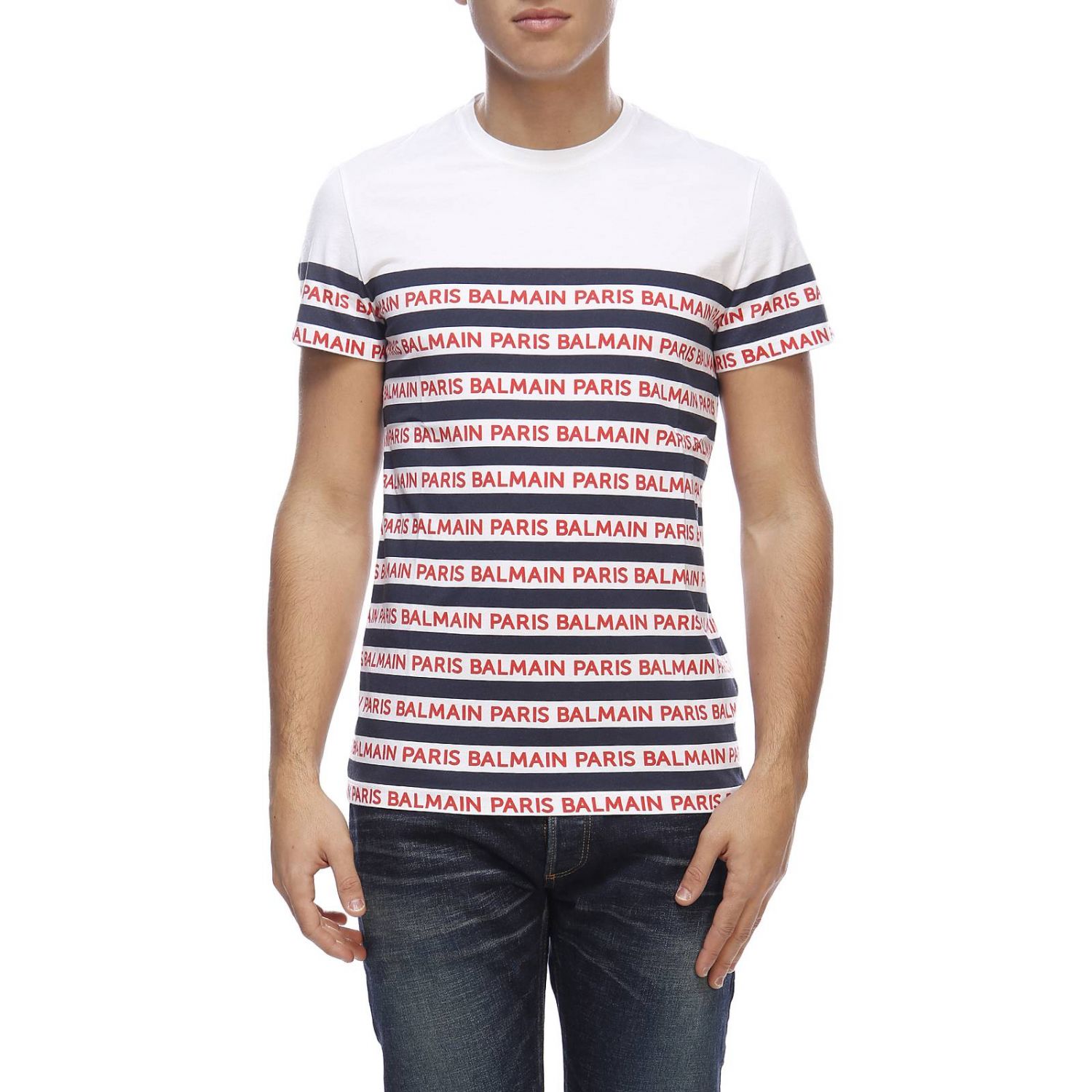 balmain t shirt white mens