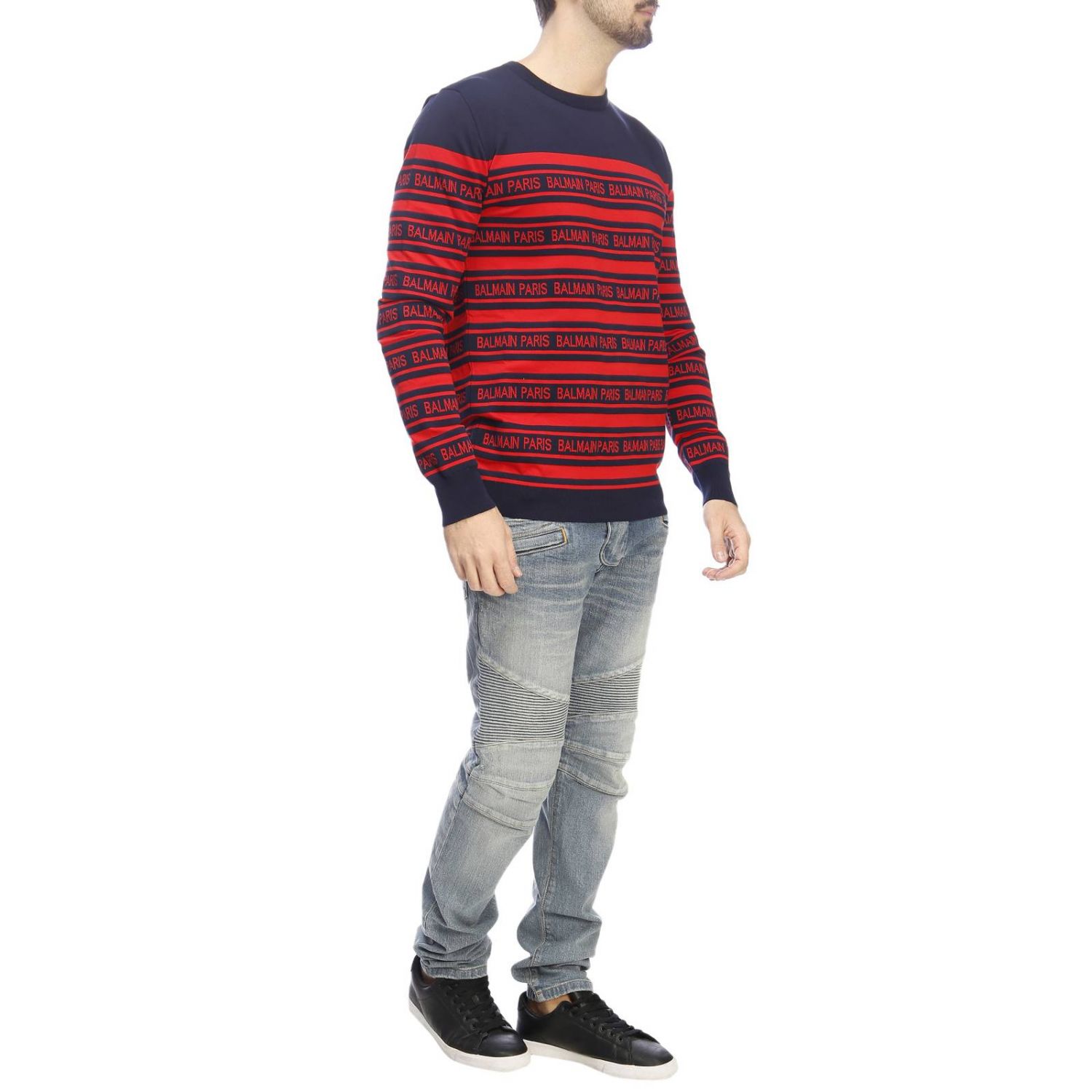 blue balmain jumper