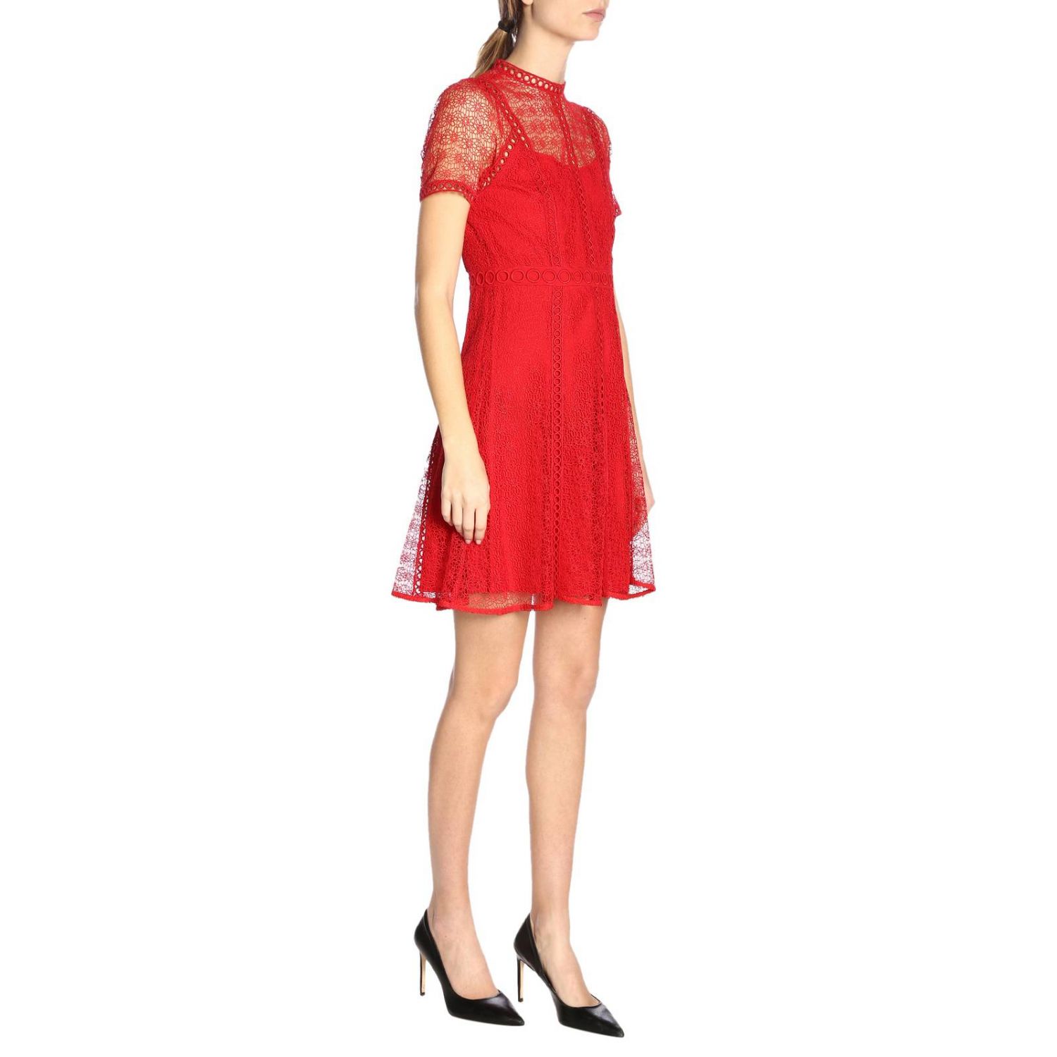 red michael kors dress