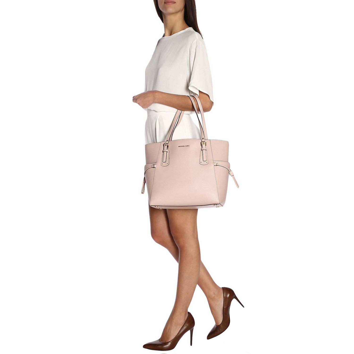 Michael Kors Outlet: shoulder bag for woman - Blush Pink | Michael Kors ...