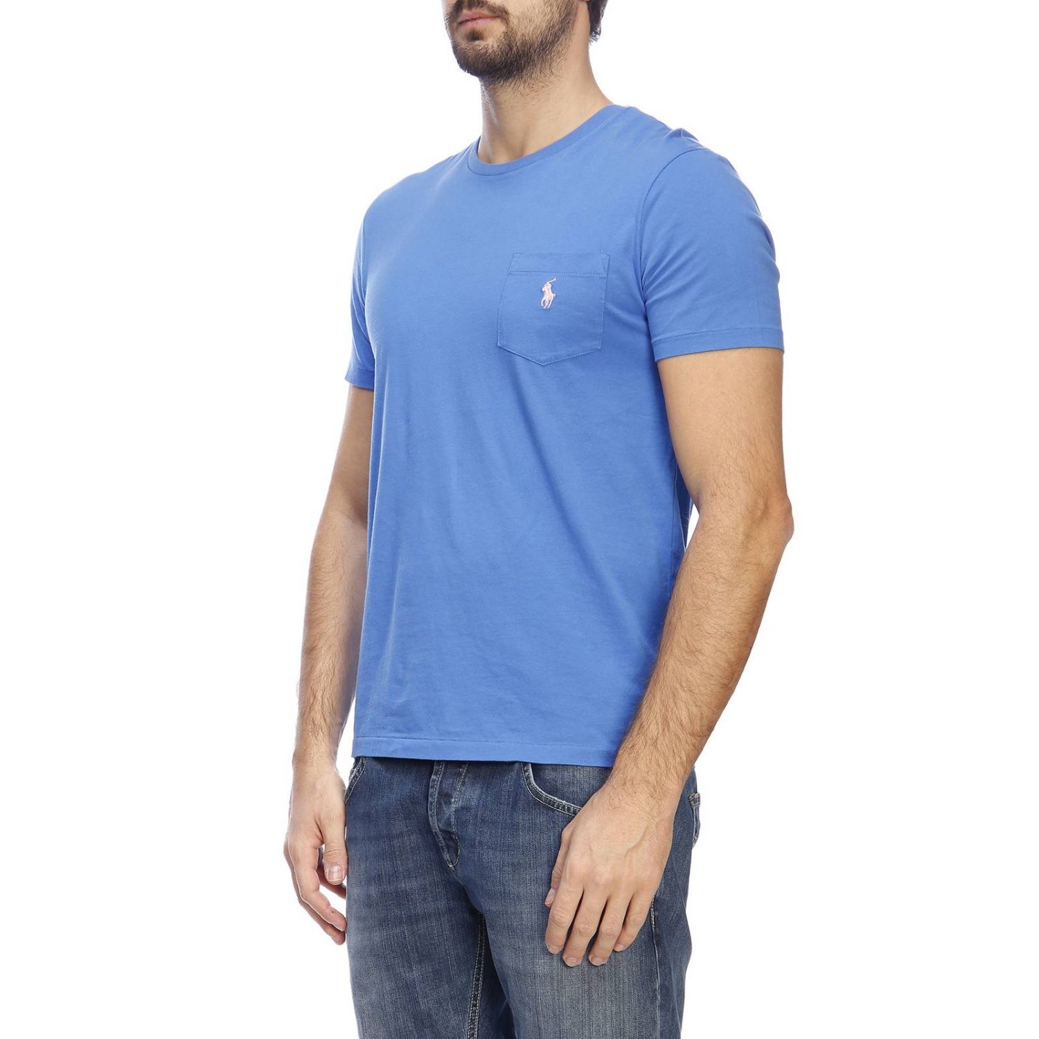 Polo Ralph Lauren Outlet: T-shirt men - Gnawed Blue | T-Shirt Polo ...