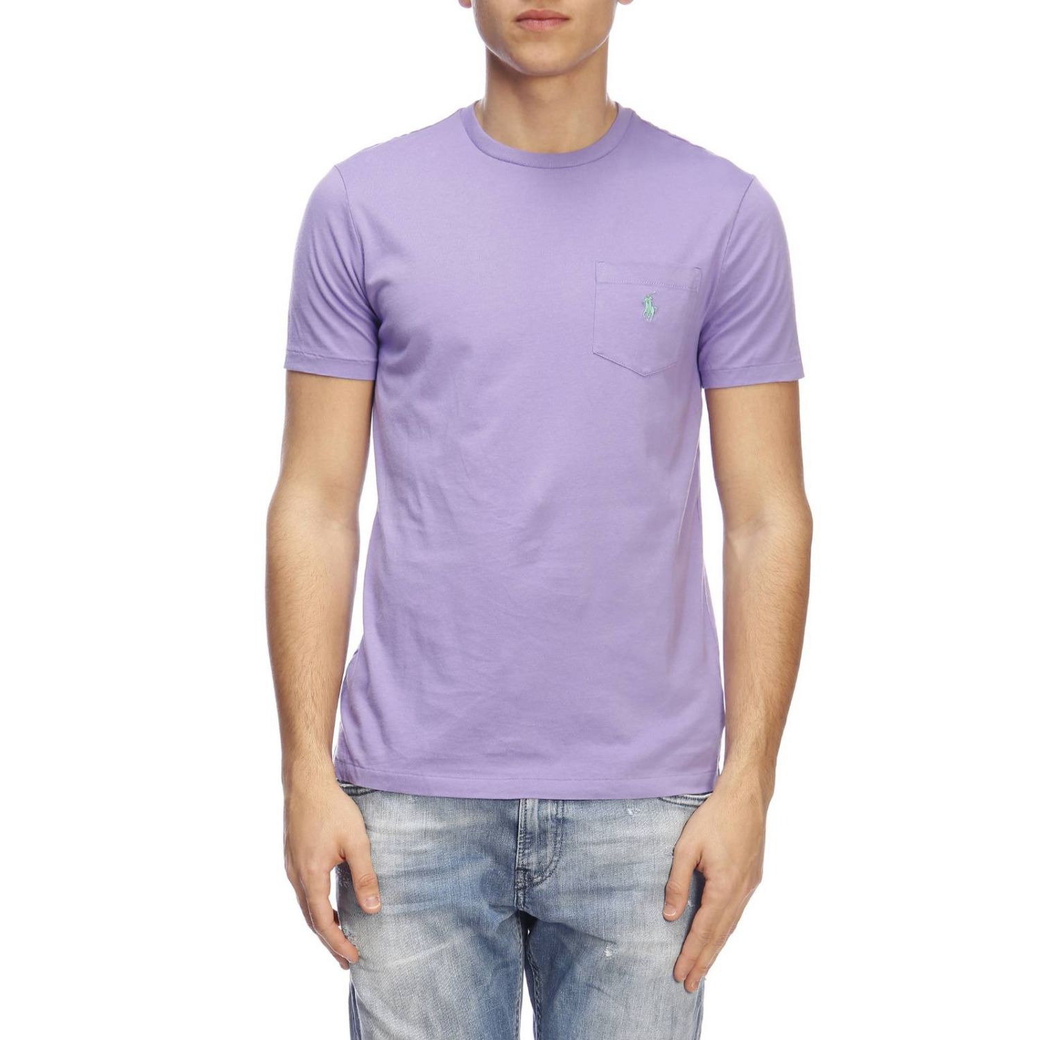 calorie aluminium favoriete Polo Ralph Lauren Outlet: t-shirt for man - Lilac | Polo Ralph Lauren t- shirt 710704249 online on GIGLIO.COM