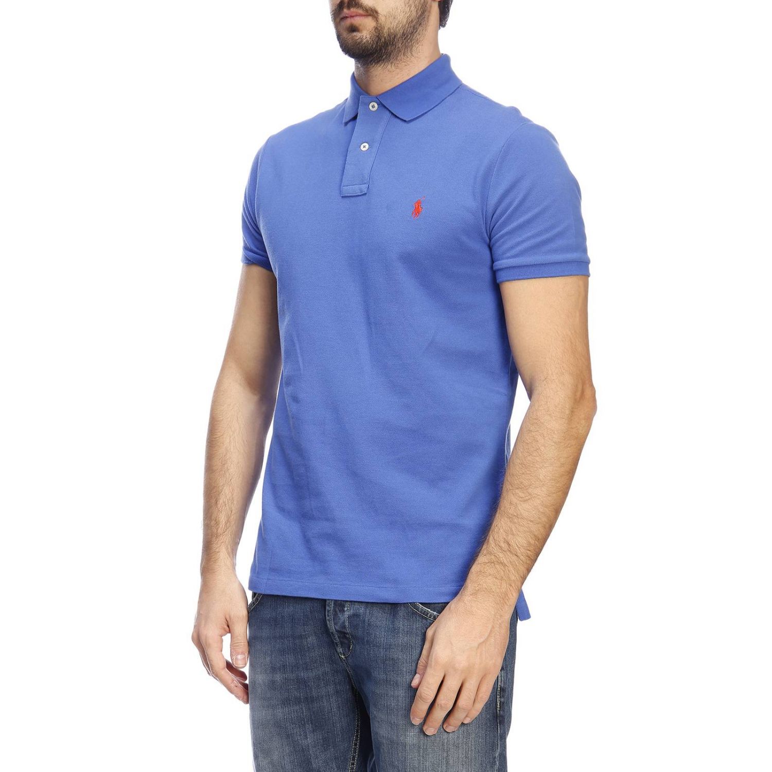 Polo Ralph Lauren Outlet: T-shirt men - Gnawed Blue | Polo Shirt Polo ...