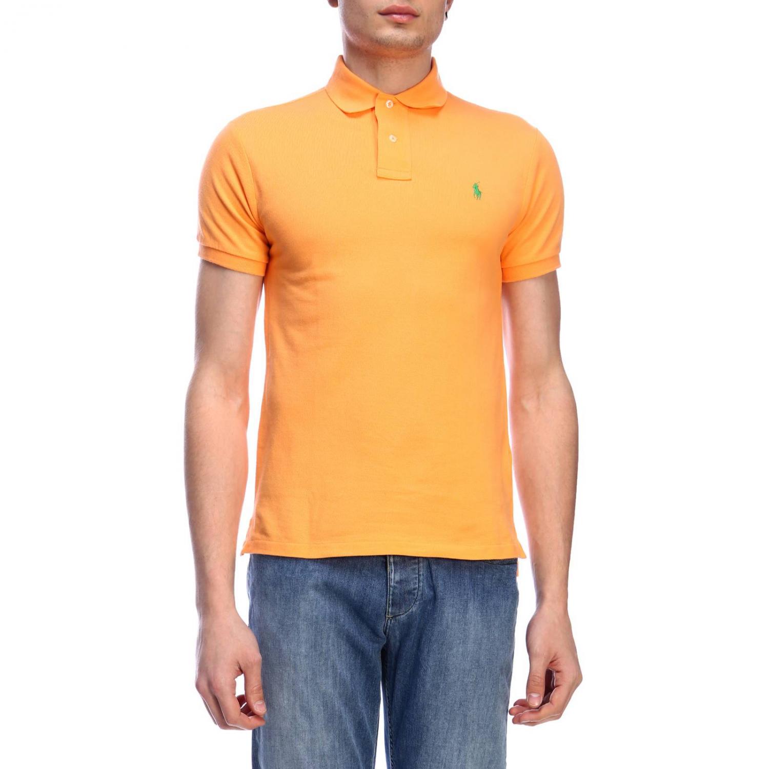 Polo Ralph Lauren Outlet Tshirt men Tangerine TShirt Polo Ralph