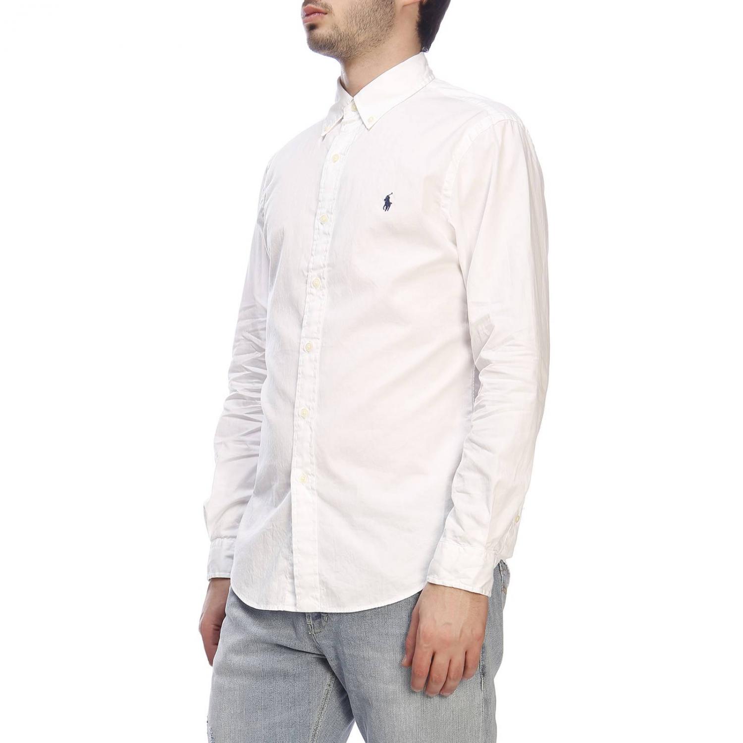 Polo Ralph Lauren Outlet: Shirt Men - White | Shirt Polo Ralph Lauren ...