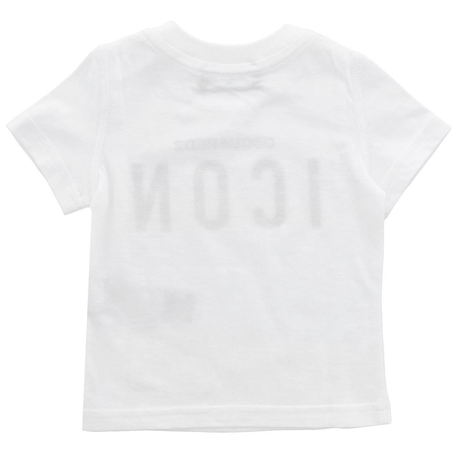 Dsquared2 Junior Outlet tshirt for baby White Dsquared2 Junior t