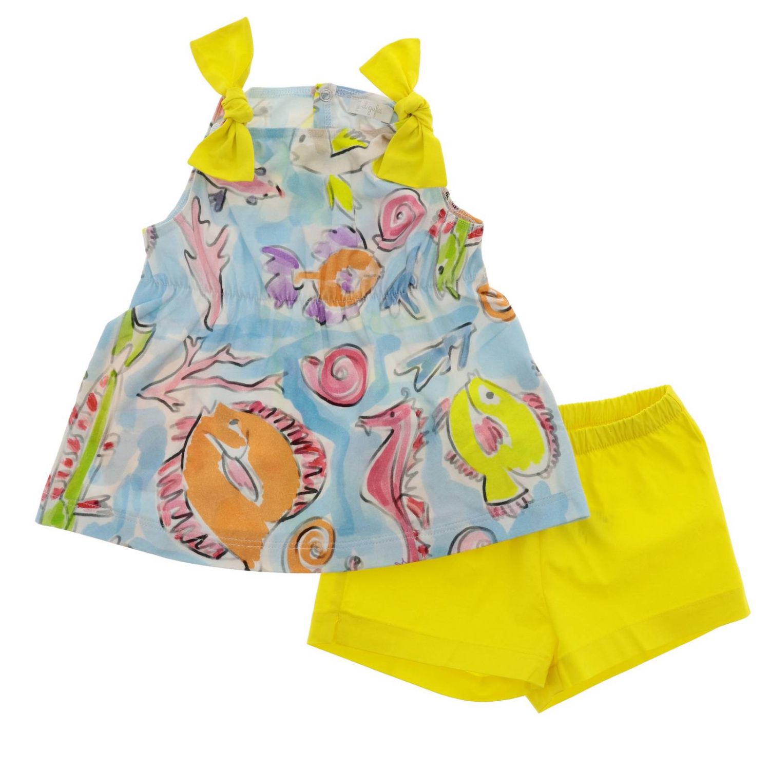 Il Gufo Outlet jumpsuit for baby Yellow Il Gufo jumpsuit DP293