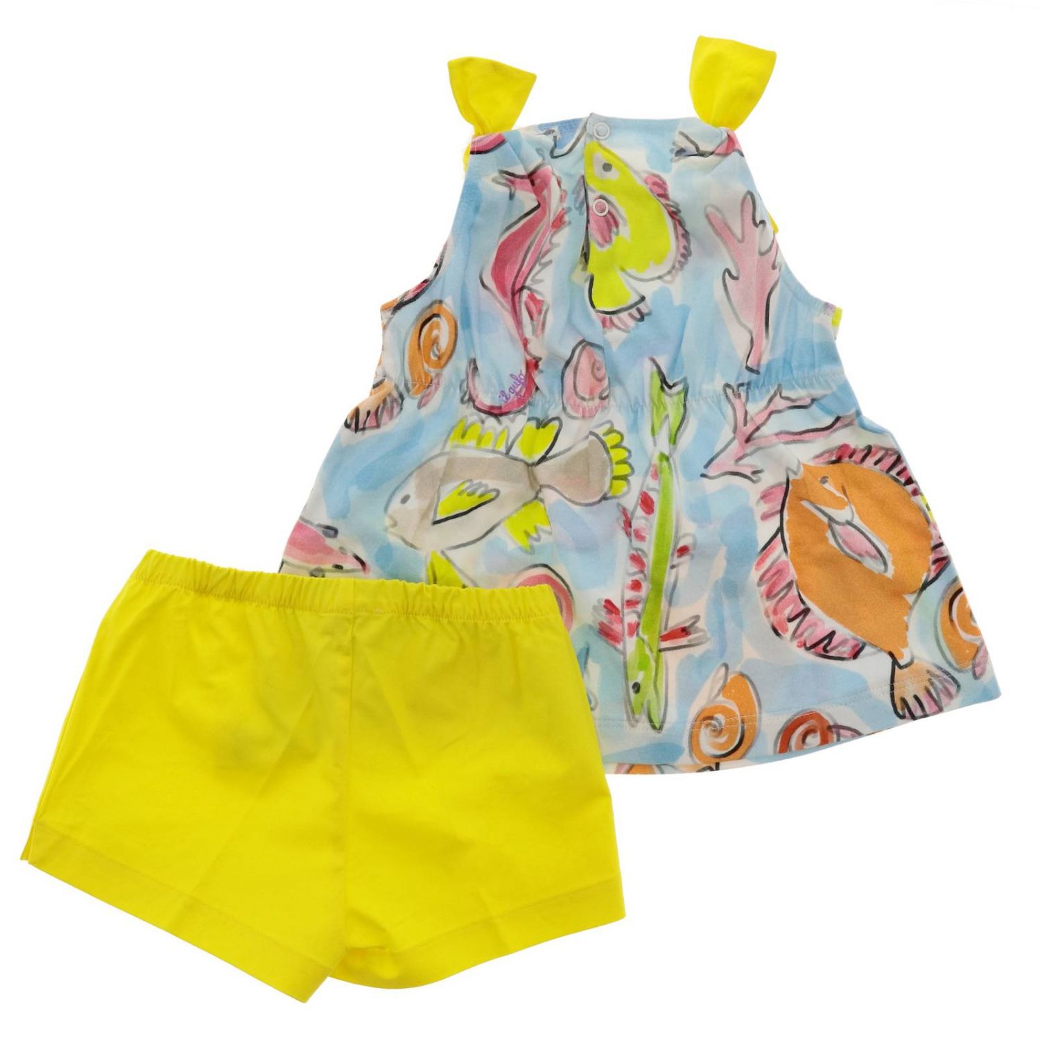 Il Gufo Outlet jumpsuit for baby Yellow Il Gufo jumpsuit DP293