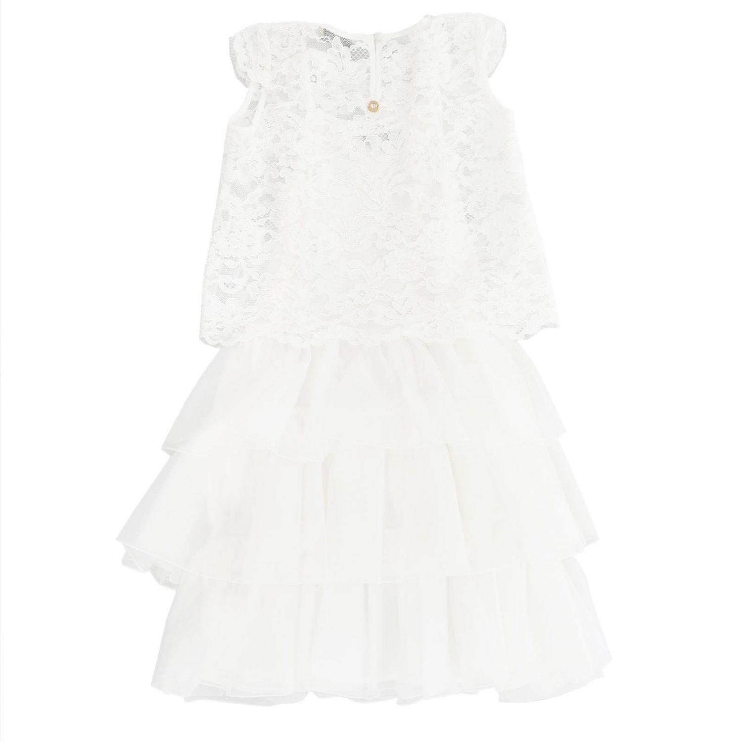 Twinset Outlet: Dress kids Twin Set | Dress Twinset Kids White | Dress ...