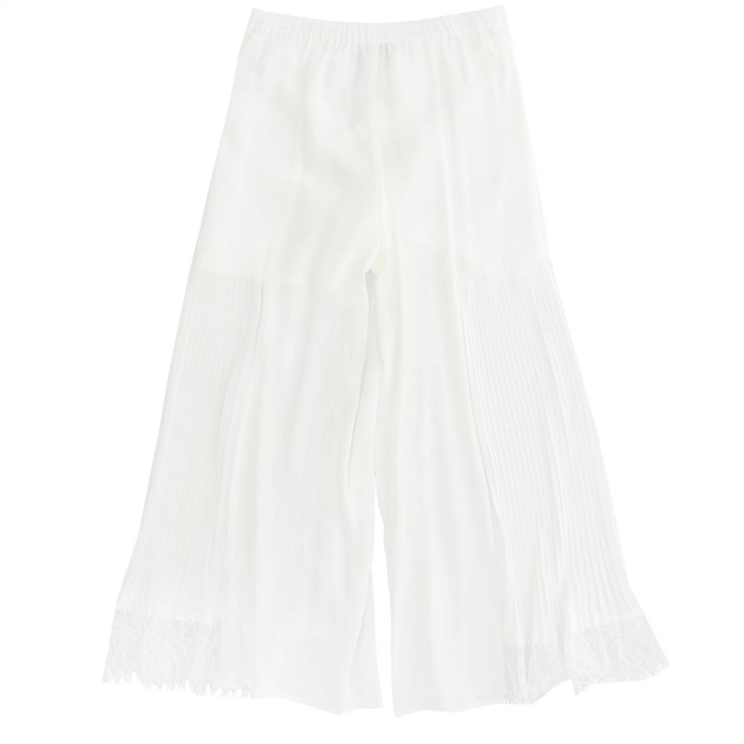 Twinset Outlet: pants for girls - White | Twinset pants 191GJ2QA1 ...