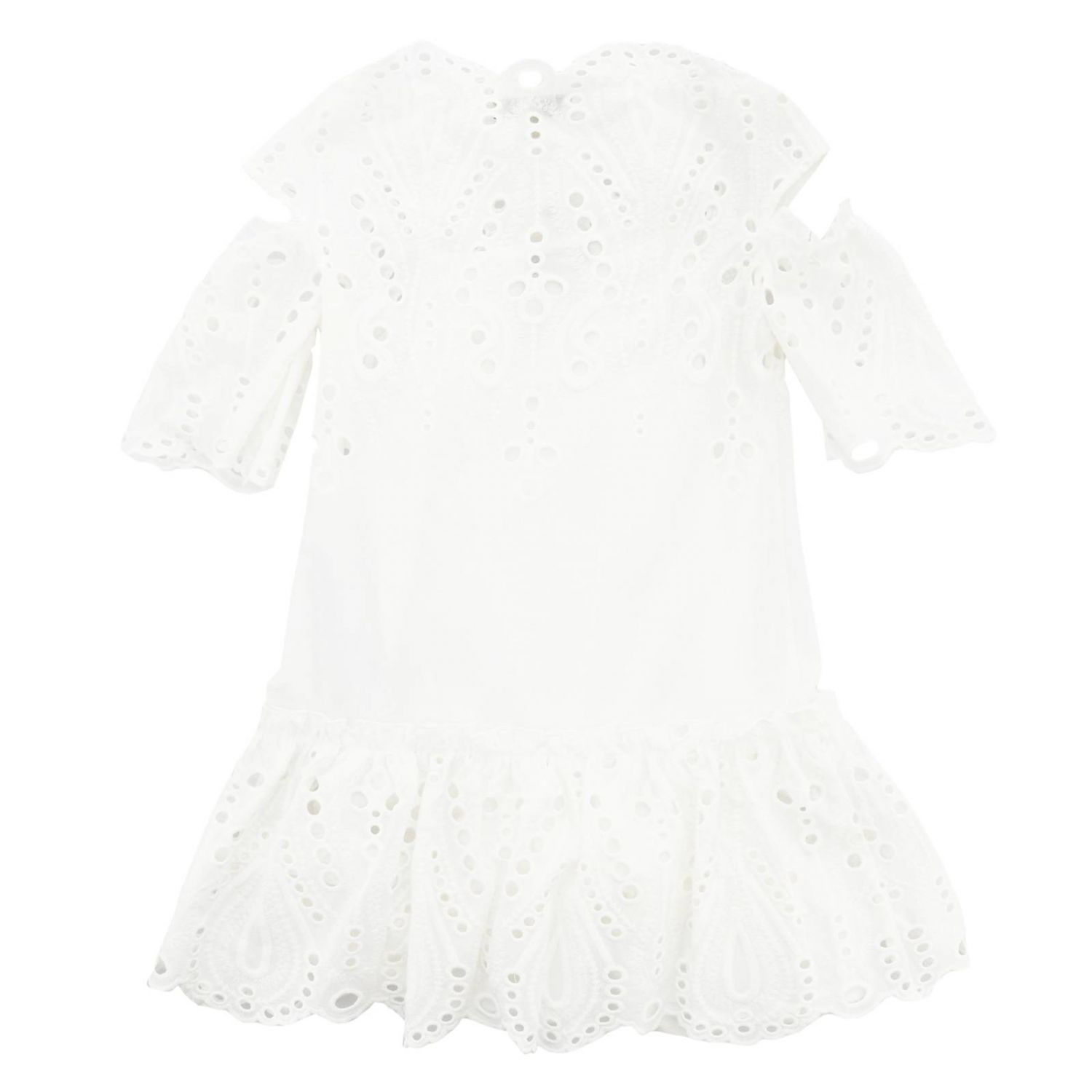 Twinset Outlet: dress for girls - White | Twinset dress 191GJ2620 ...