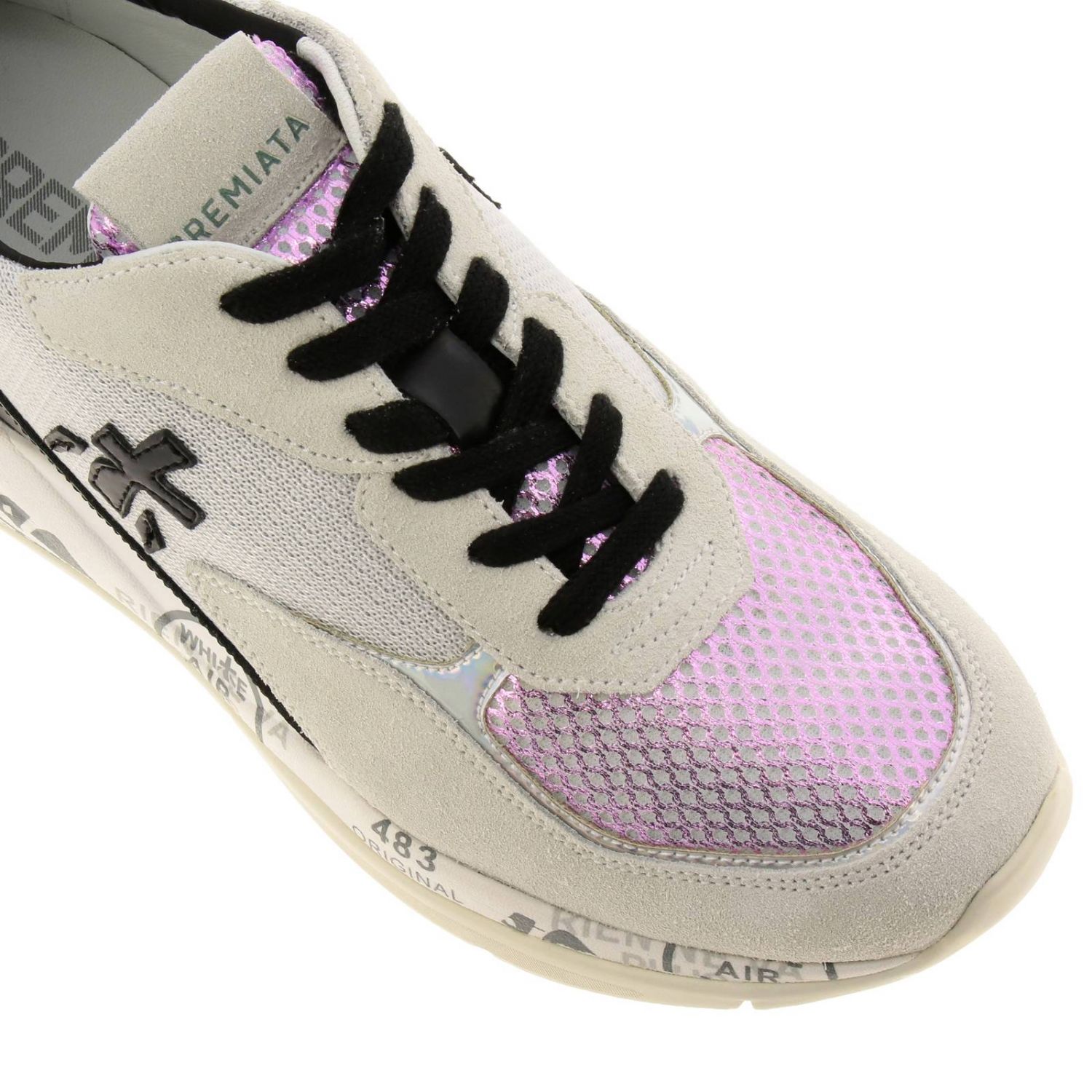 Premiata Outlet: Shoes women | Sneakers Premiata Women Beige | Sneakers Premiata  SCARLETT GIGLIO.COM