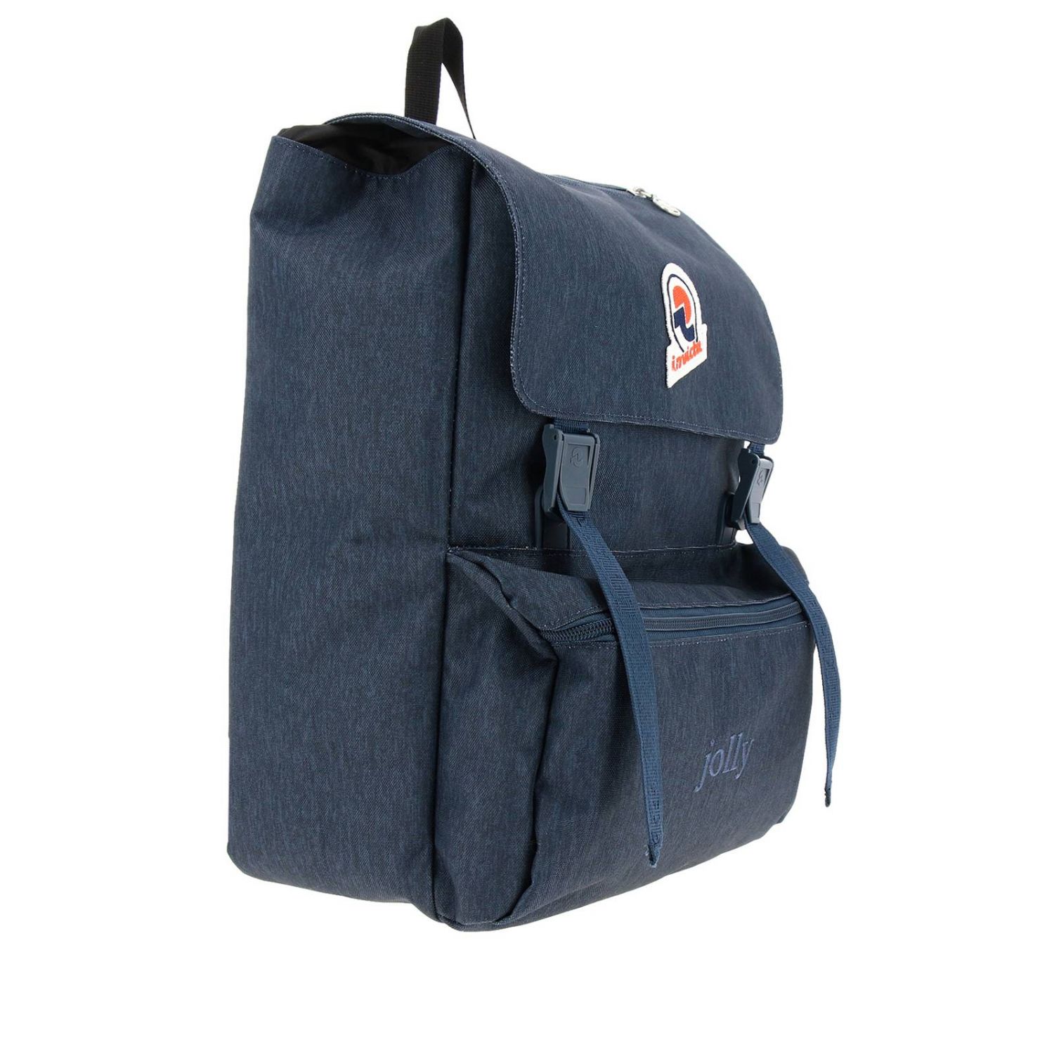 Invicta Outlet: Zaino in canvas con patch logo - Blue | Zaino Invicta  4458203 GIGLIO.COM