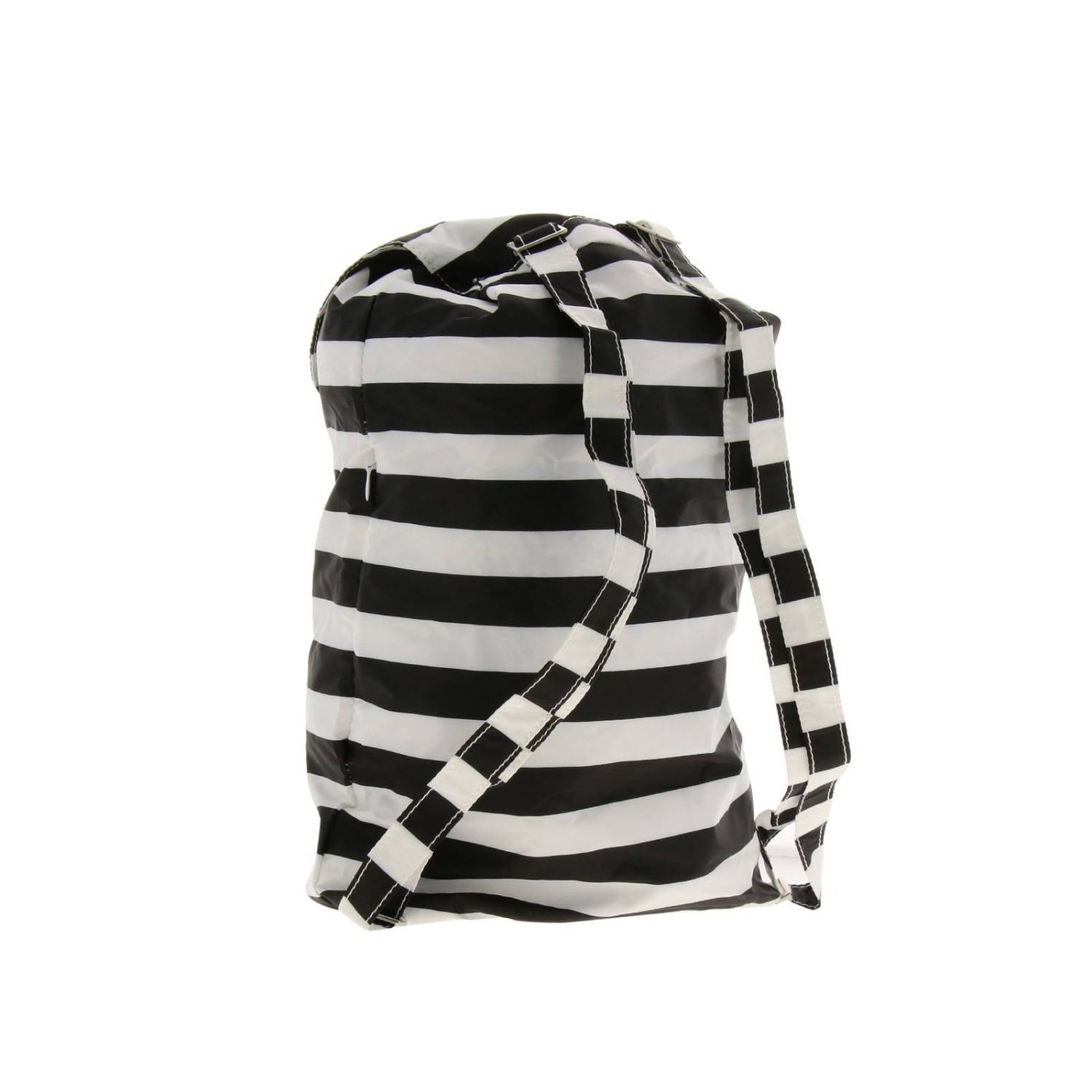 Invicta Outlet: Zaino mini in nylon a righe con logo - Nero | Zaino Invicta  4458112 GIGLIO.COM