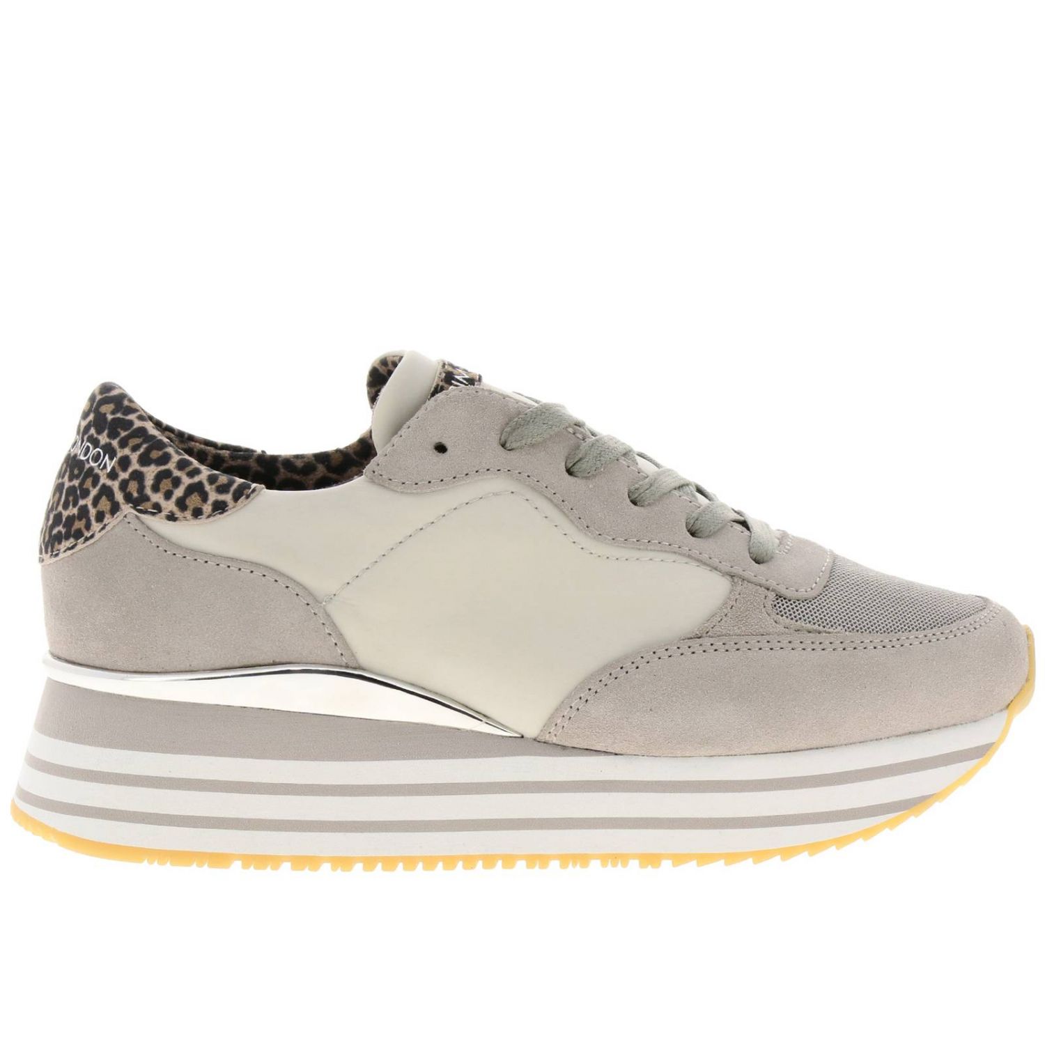 Crime London Outlet: Shoes women - Grey | Sneakers Crime London ...