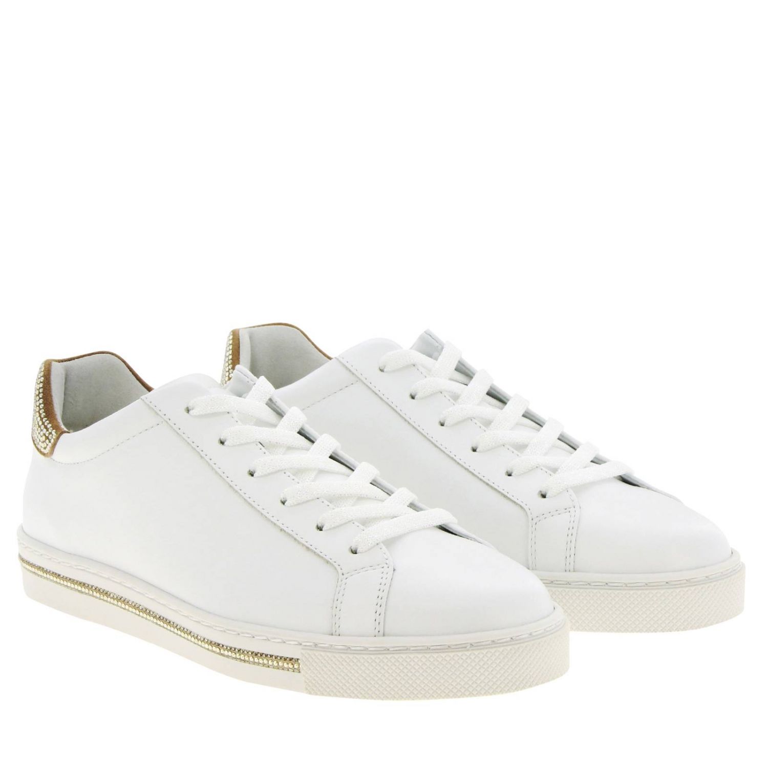 RENE CAOVILLA: sneakers for woman - White | Rene Caovilla sneakers ...