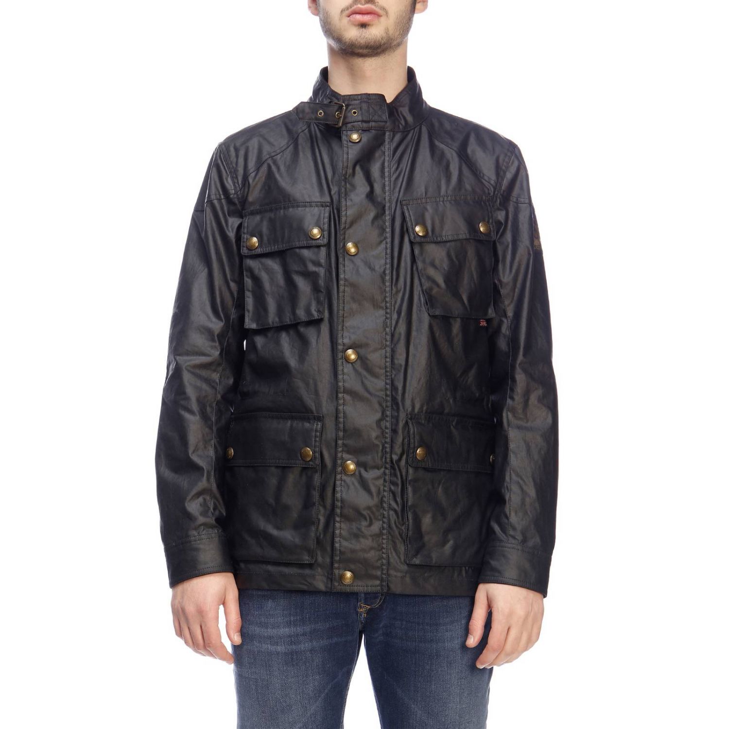 Belstaff Outlet: jacket for men - Navy | Belstaff jacket 71050447 ...