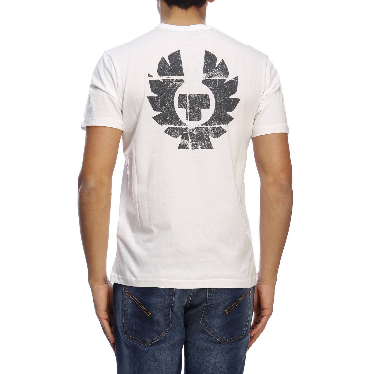 Belstaff Outlet: T-shirt men - White | T-Shirt Belstaff 71140226 ...