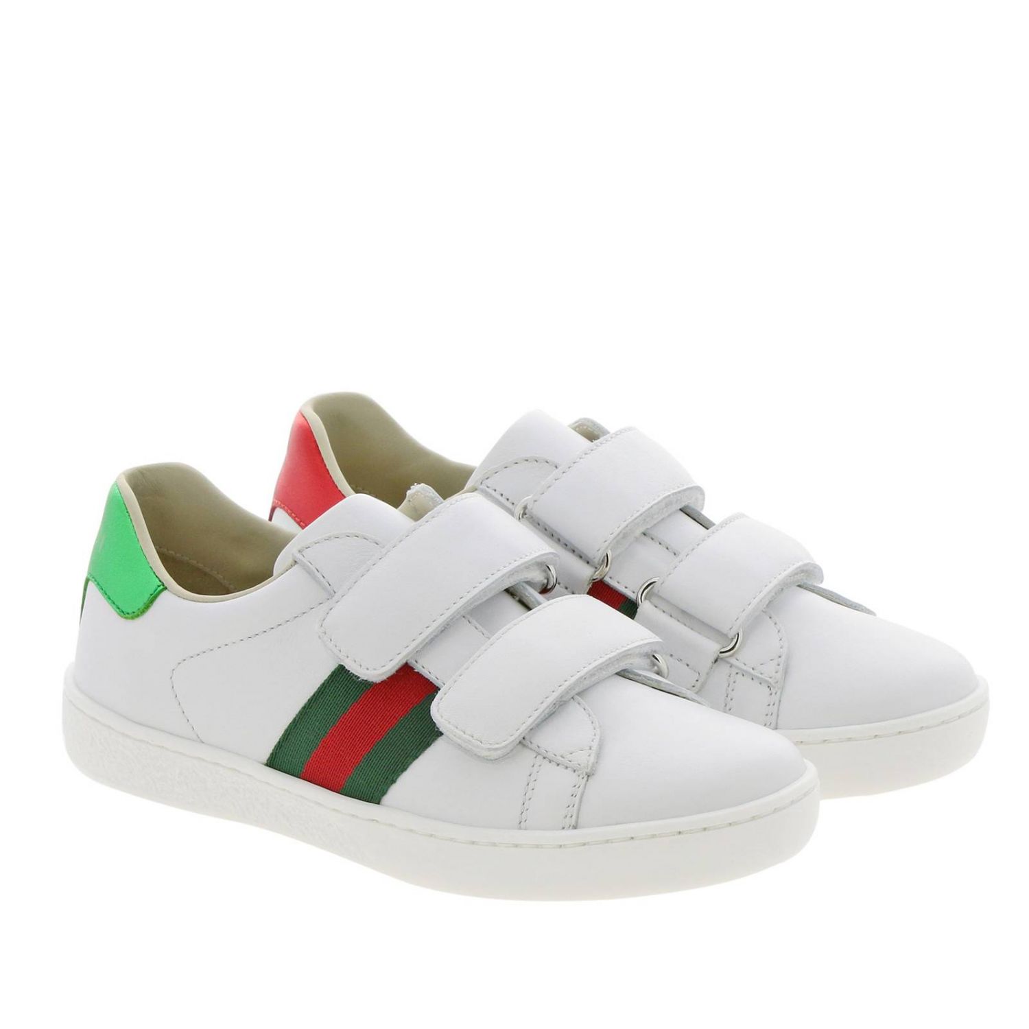 gucci white canvas shoes
