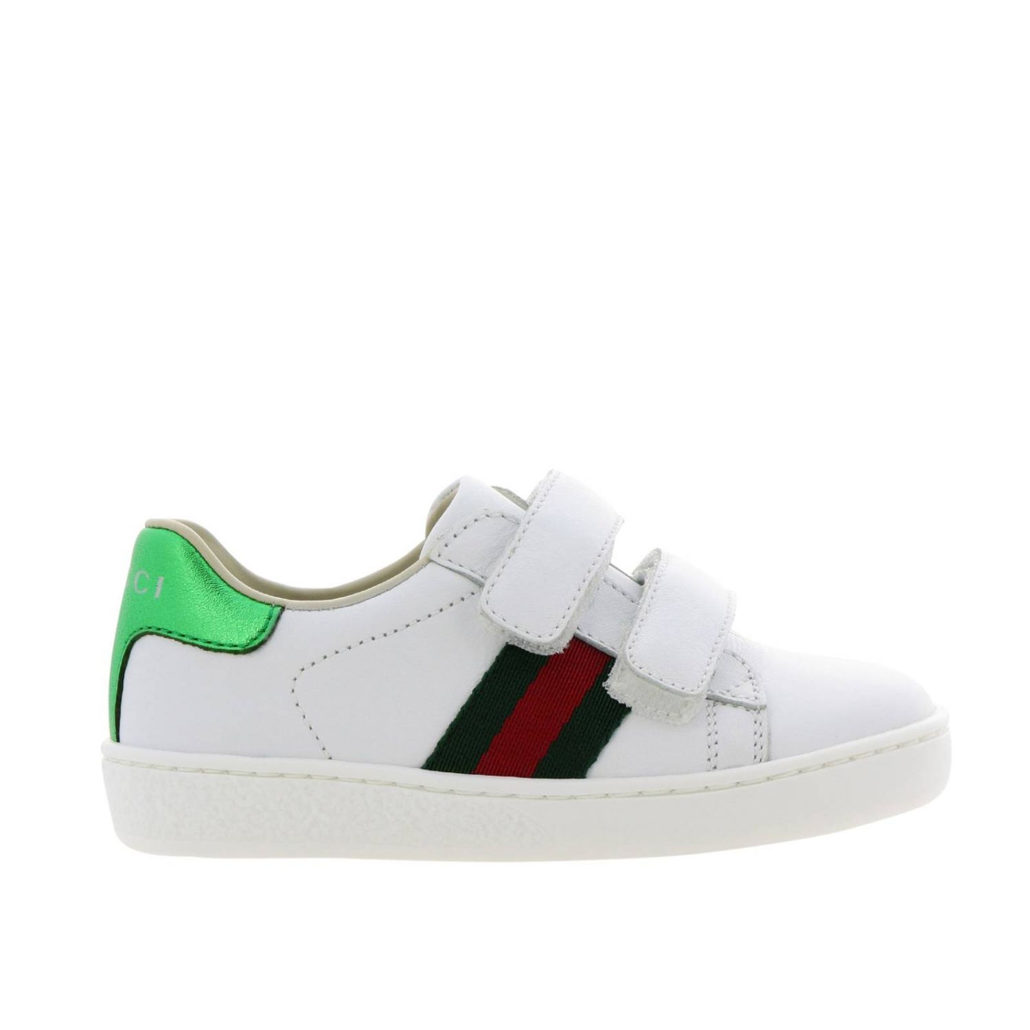 GUCCI: shoes for boys - White | Gucci shoes 455447 CPWP0 online on ...