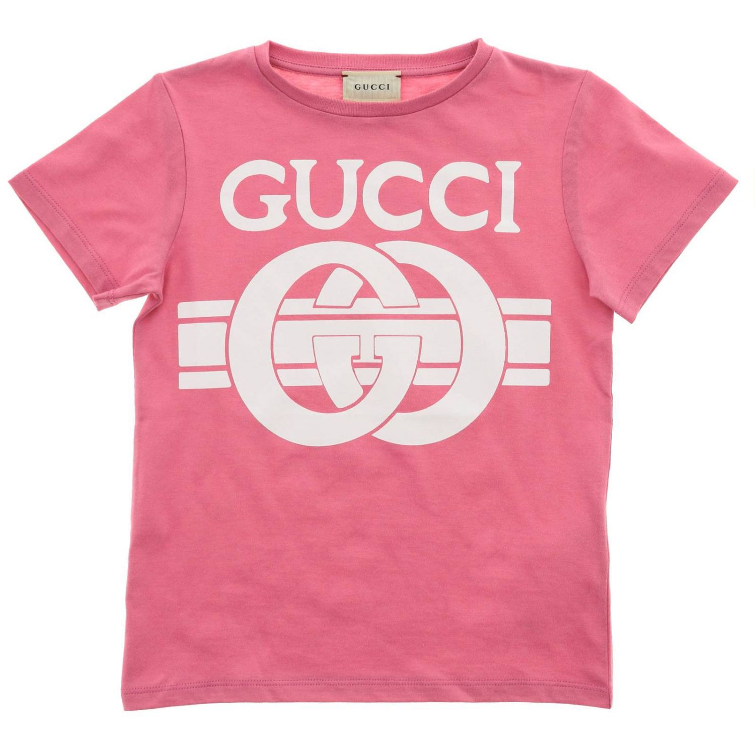 GUCCI: T-shirt kids | T-Shirt Gucci Kids Pink | T-Shirt Gucci 547559 ...