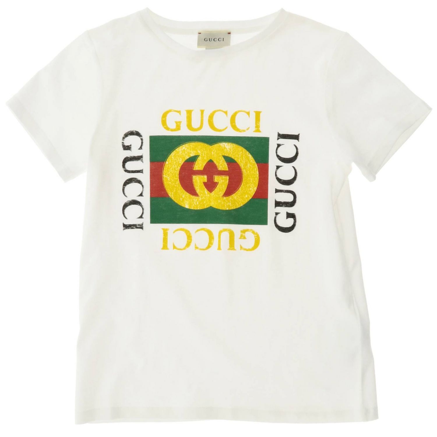 GUCCI: T-shirt kids | T-Shirt Gucci Kids White | T-Shirt Gucci 475740 ...