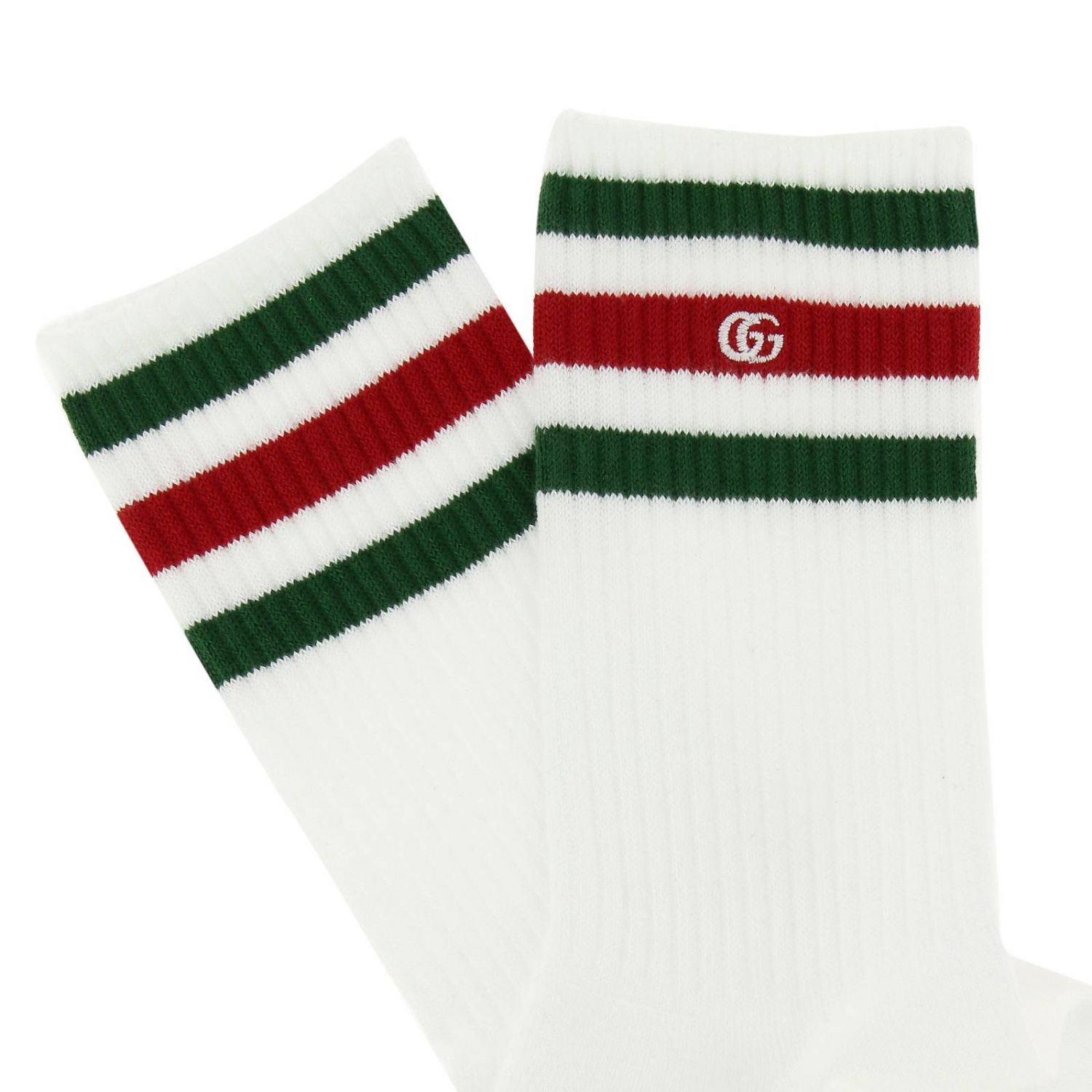 GUCCI: Stretch fabric socks with Web logo | Socks Gucci Kids Green ...