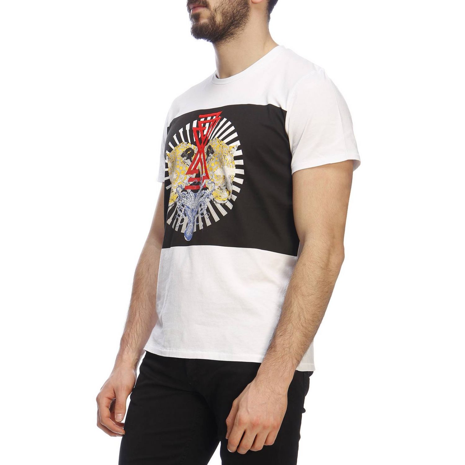 Just Cavalli Outlet: T-shirt men - White | T-Shirt Just Cavalli ...