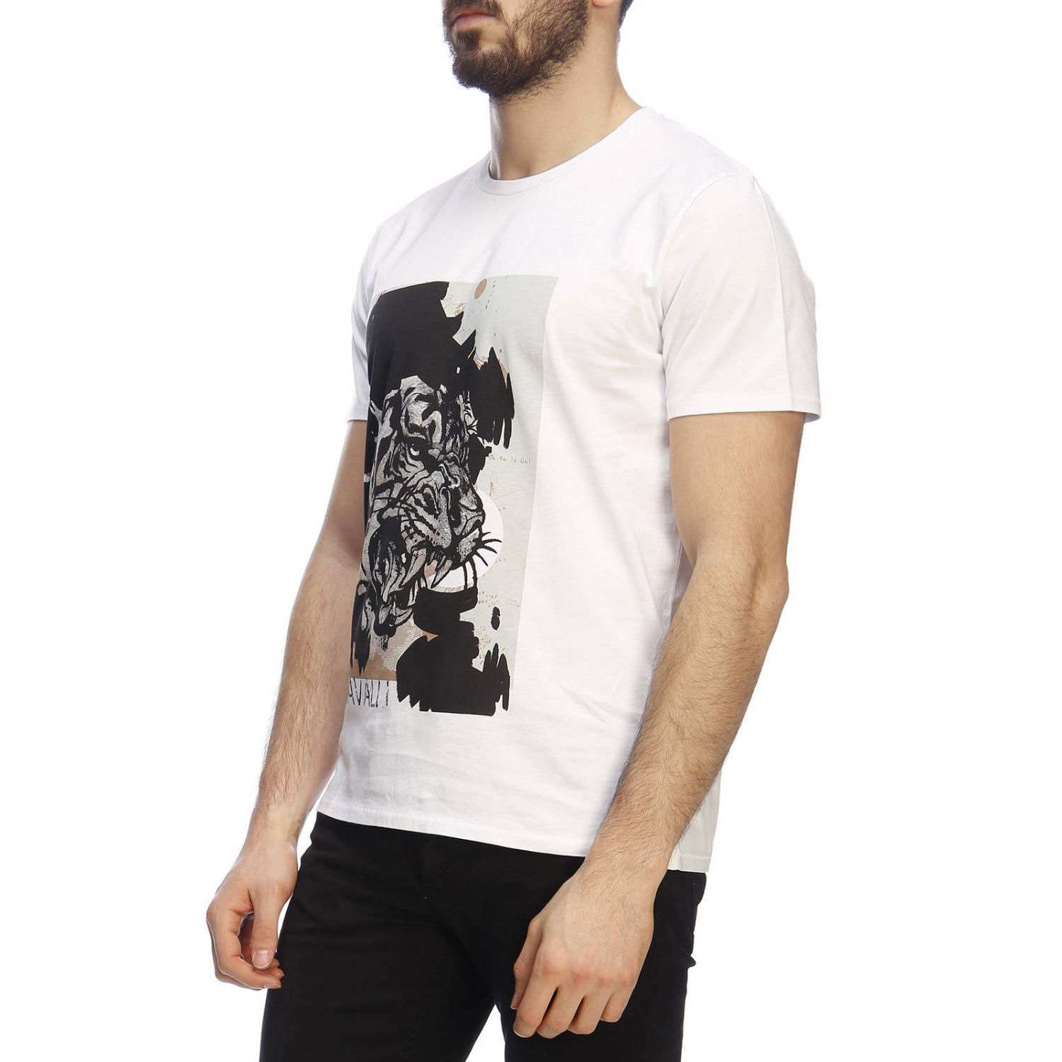 Just Cavalli Outlet: T-shirt men - White | T-Shirt Just Cavalli ...