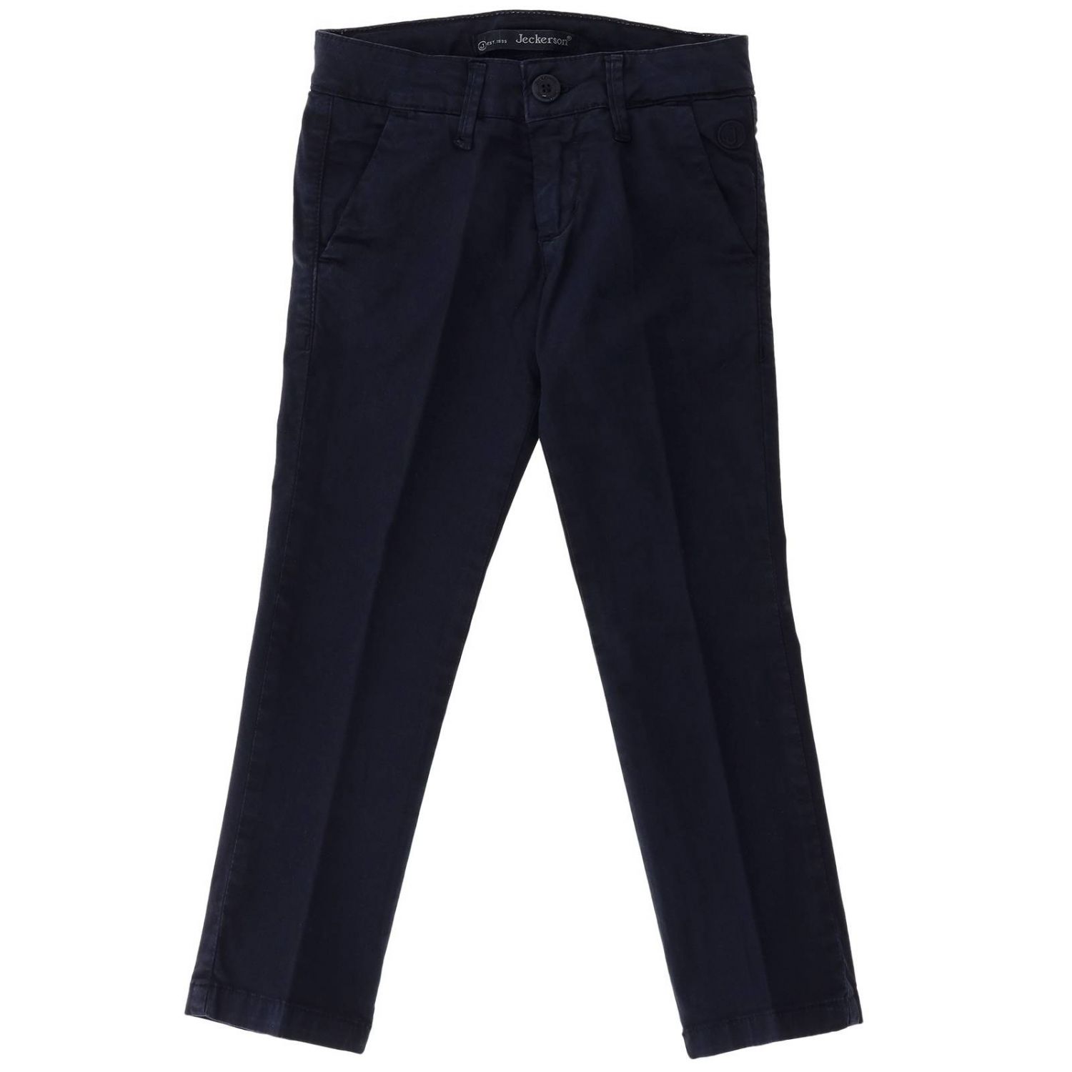 Pantalone Jeckerson: Pantalone JB1046 Jeckerson a 5 tasche in raso stretch blue 1