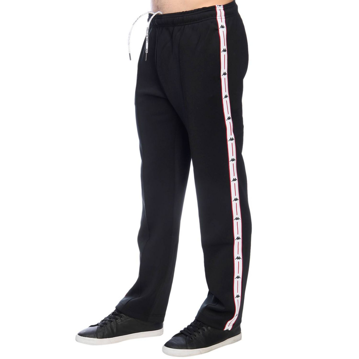 Kappa Outlet: Pants men | Pants Kappa Men Black | Pants Kappa 304LVT0 ...