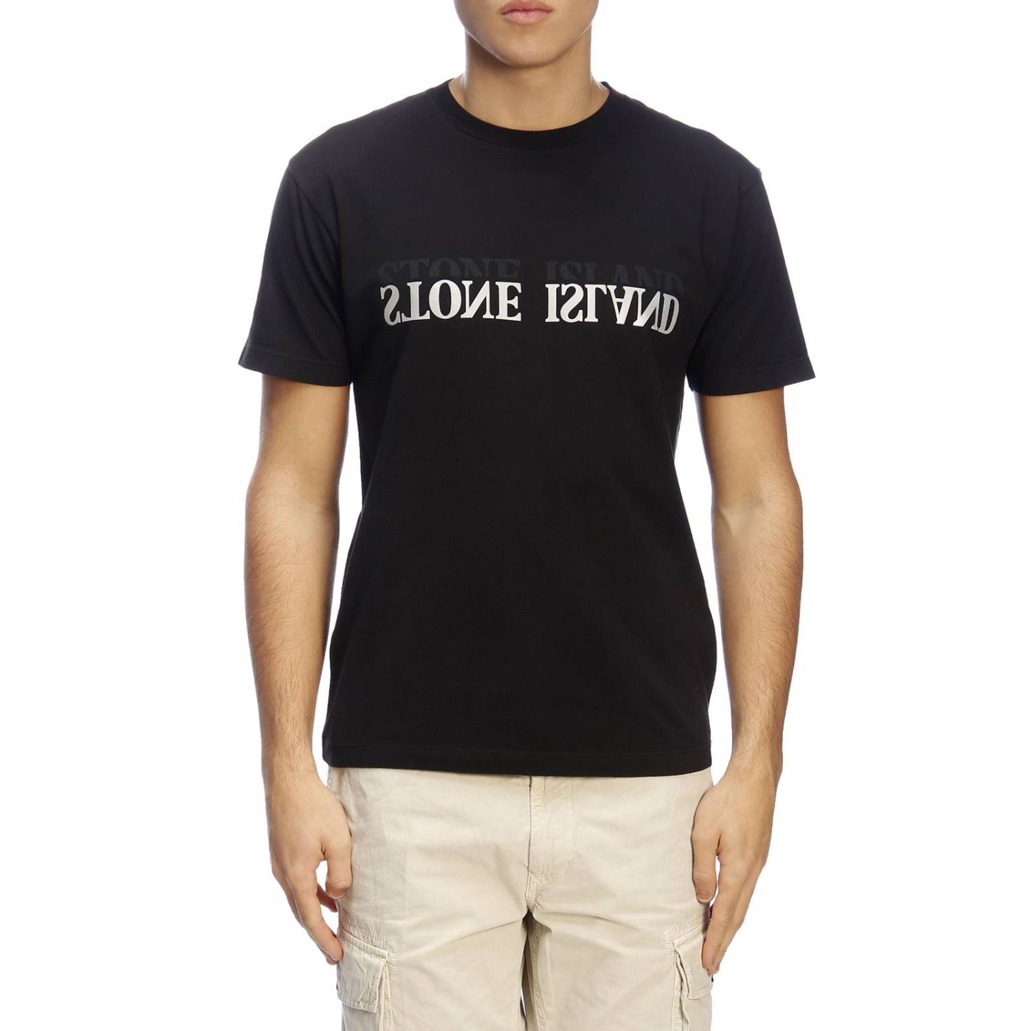 Stone Island Outlet: T-shirt men - Black | T-Shirt Stone Island 2NS88 ...