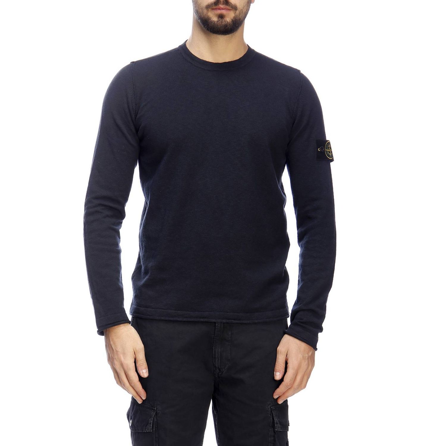 stone island jumper navy